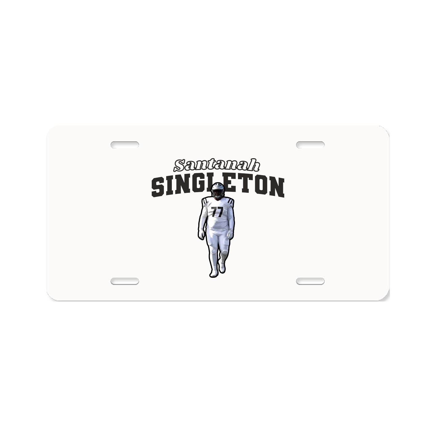 License Plate — Name Arch in Classic