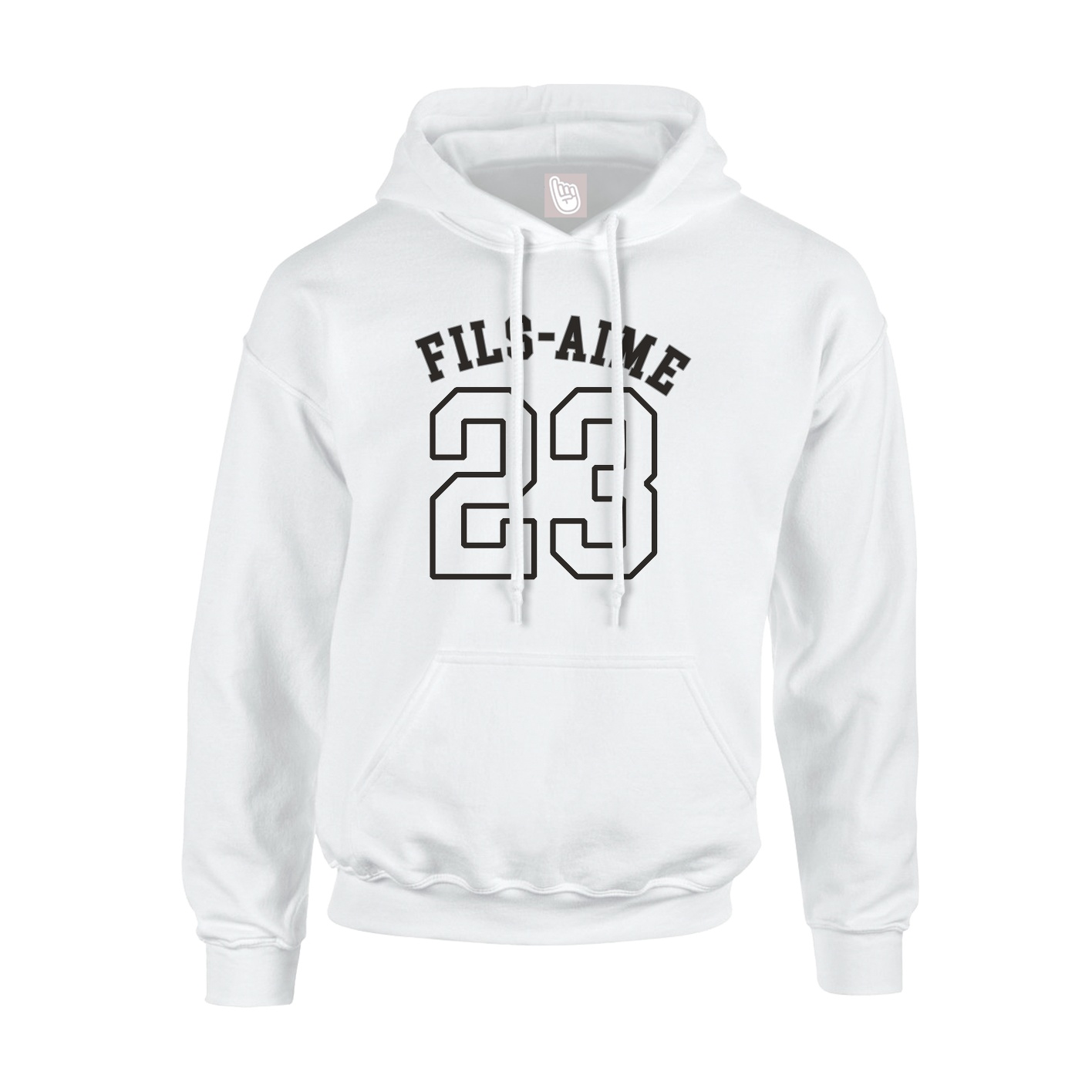 Youth Hoodie — Shirsey Arch in White