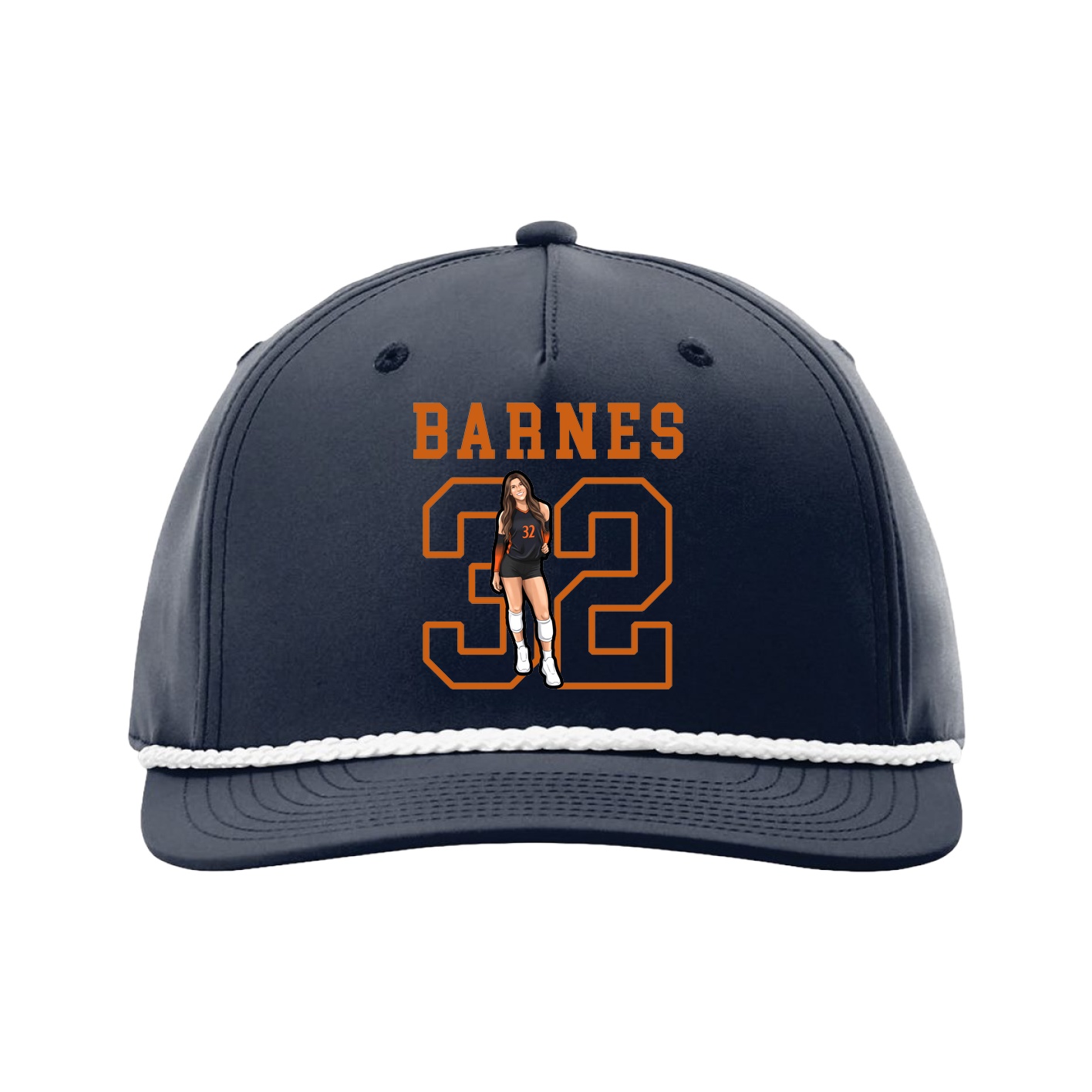 Five-Panel Classic Rope Cap — Shirsey in Navy