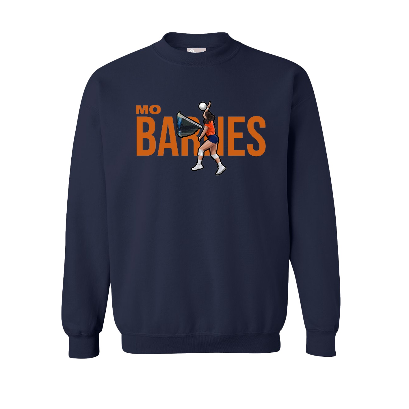 Fleece Crew — Player Name in Navy