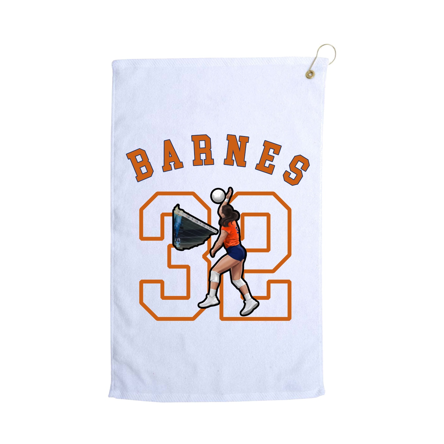 Golf Towel — Shirsey Arch in White