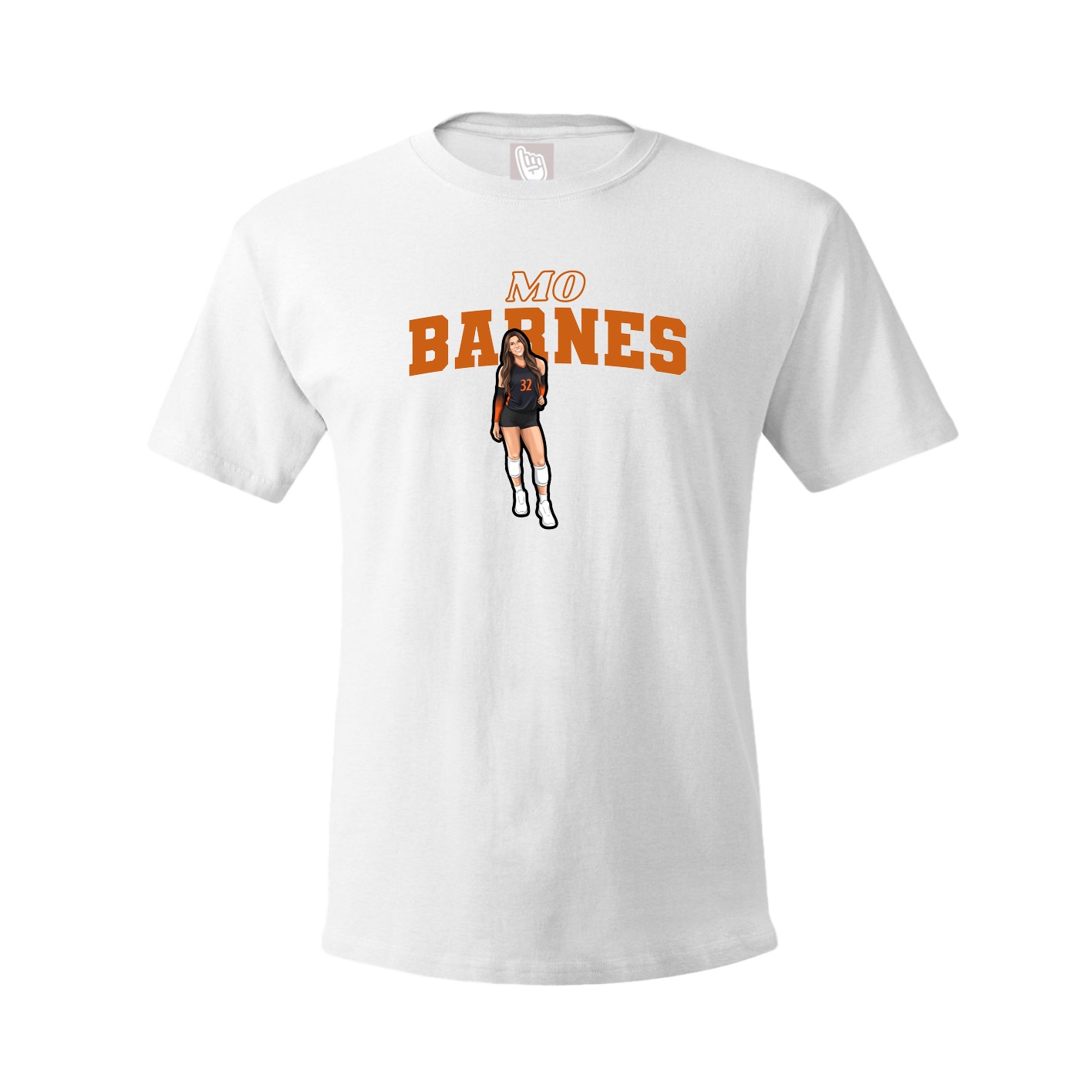 Youth Tee — Name Arch in White
