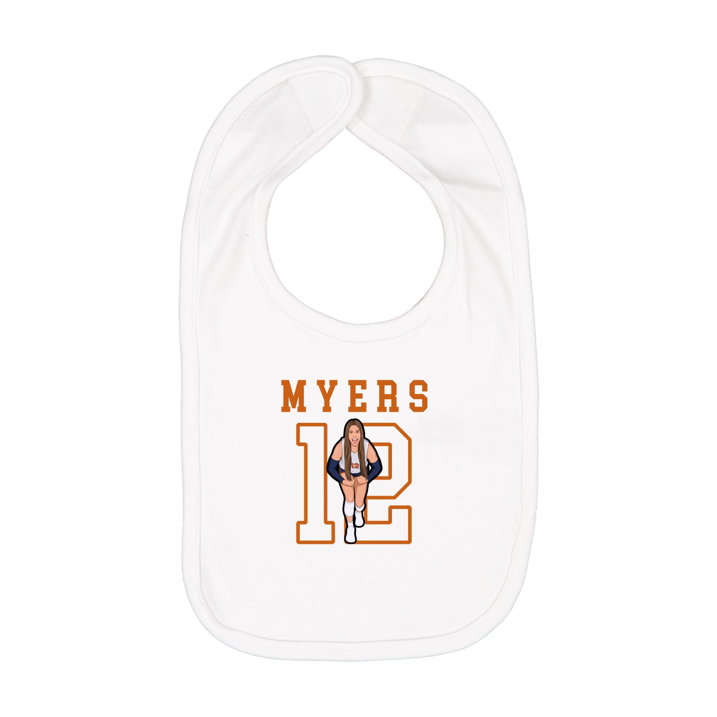Infant Bib — Shirsey in White