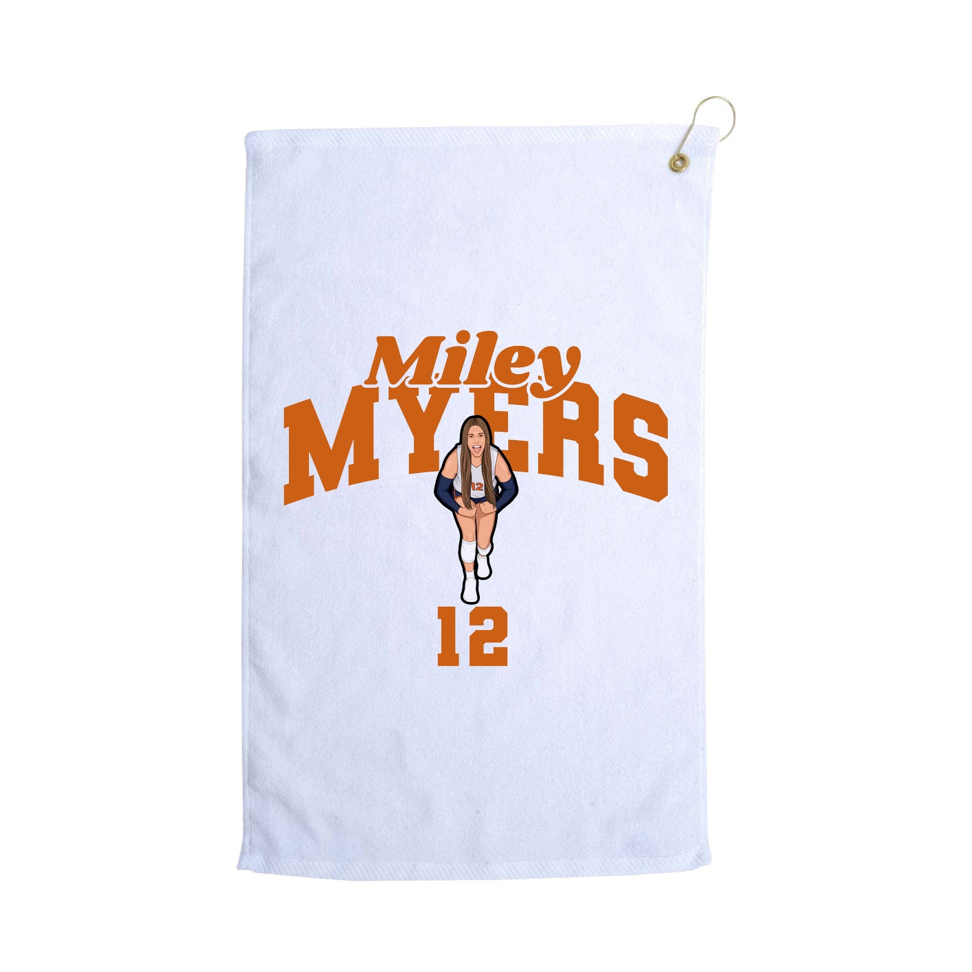 Golf Towel — Signature Arch in White