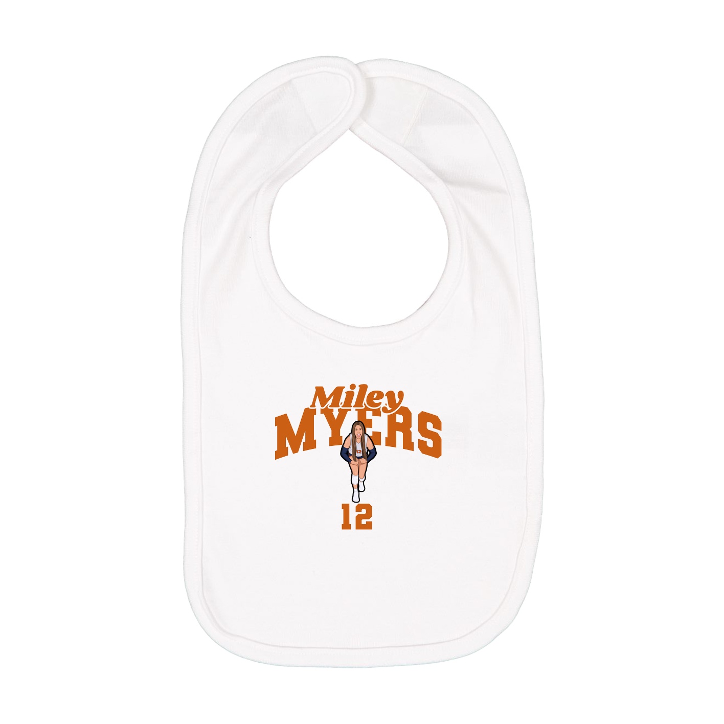 Infant Bib — Signature Arch in White