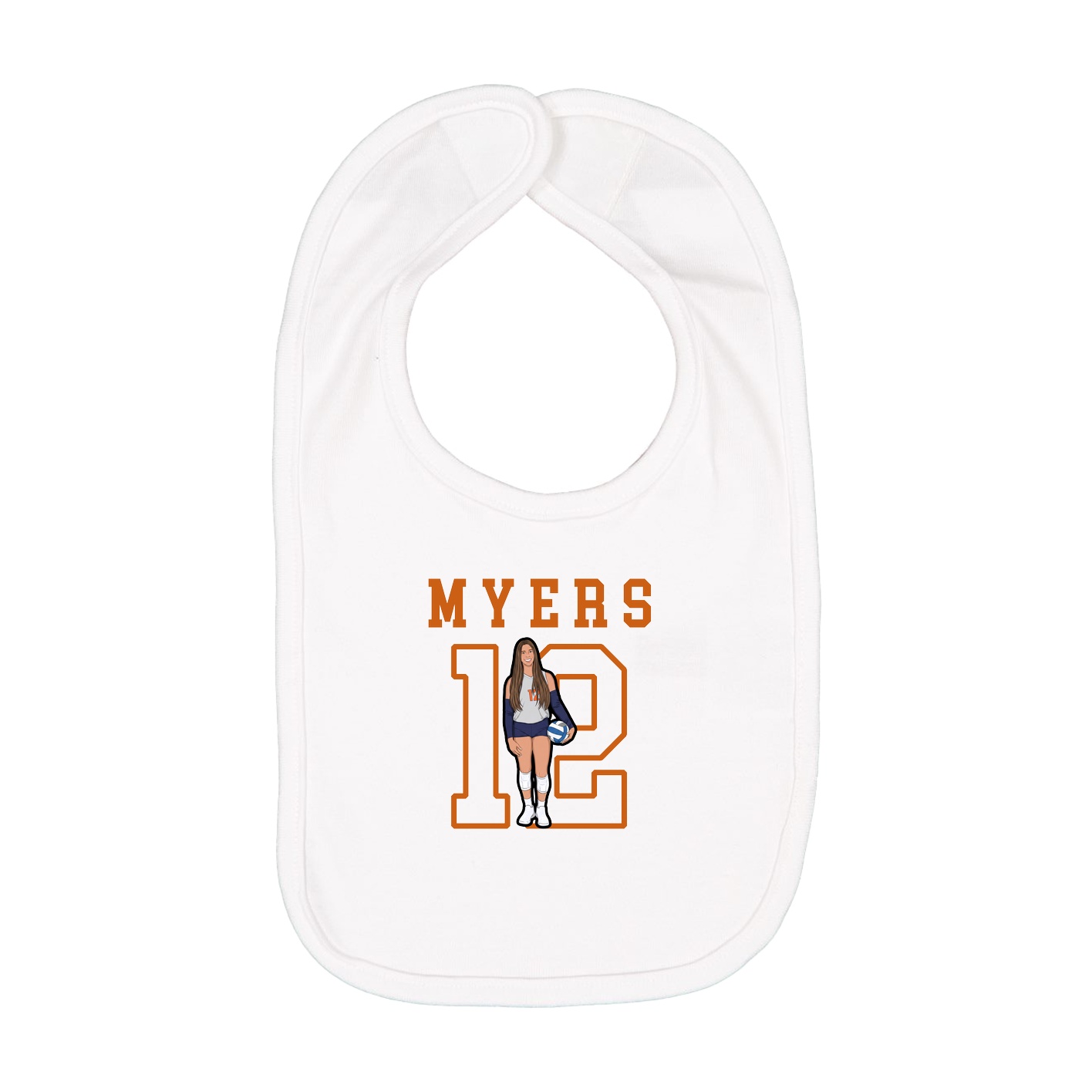 Infant Bib — Shirsey in White