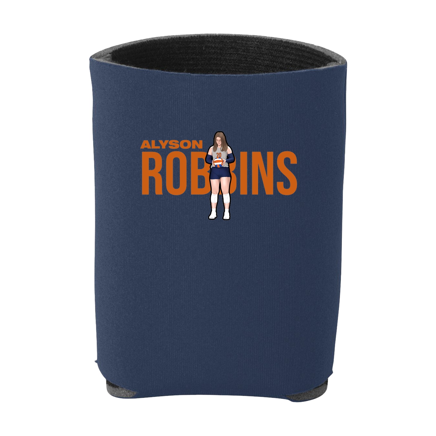 Can Holder — Player Name in Navy