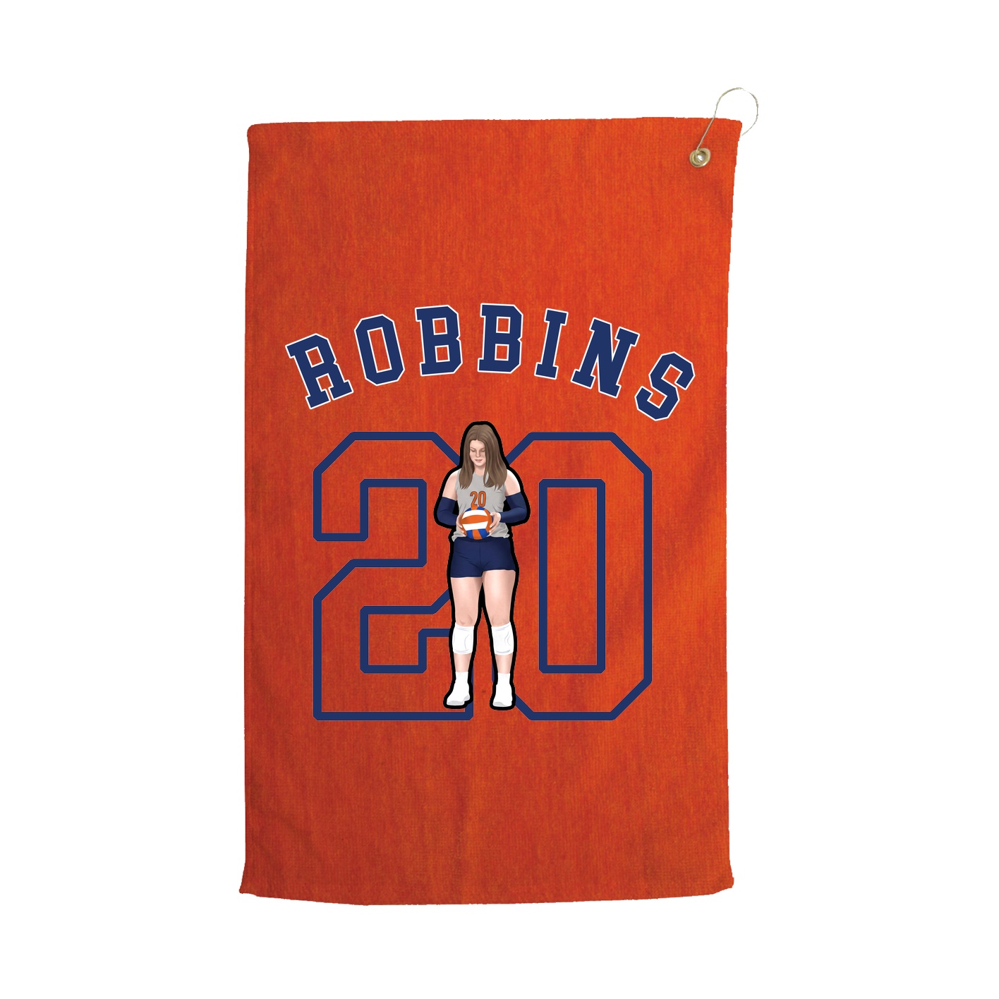 Golf Towel — Shirsey Arch in Orange
