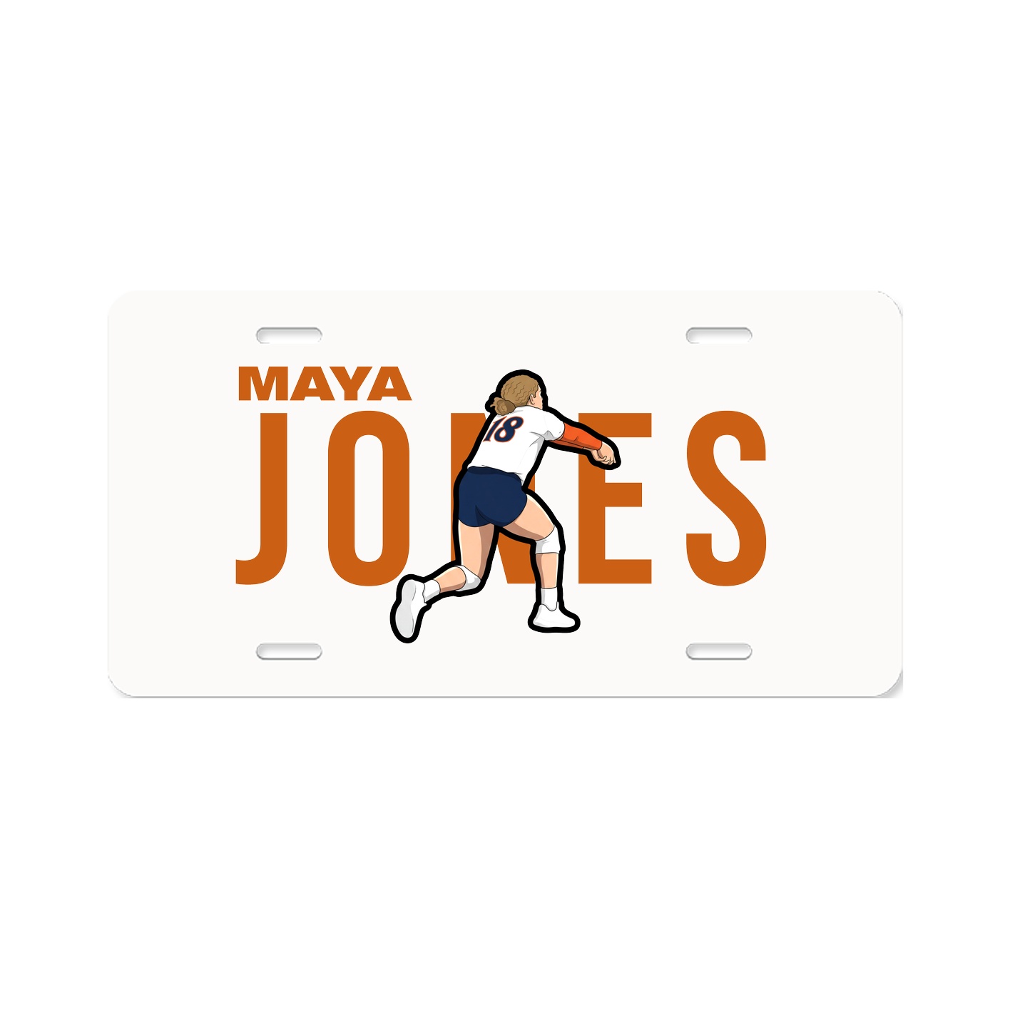 License Plate — Player Name in Classic