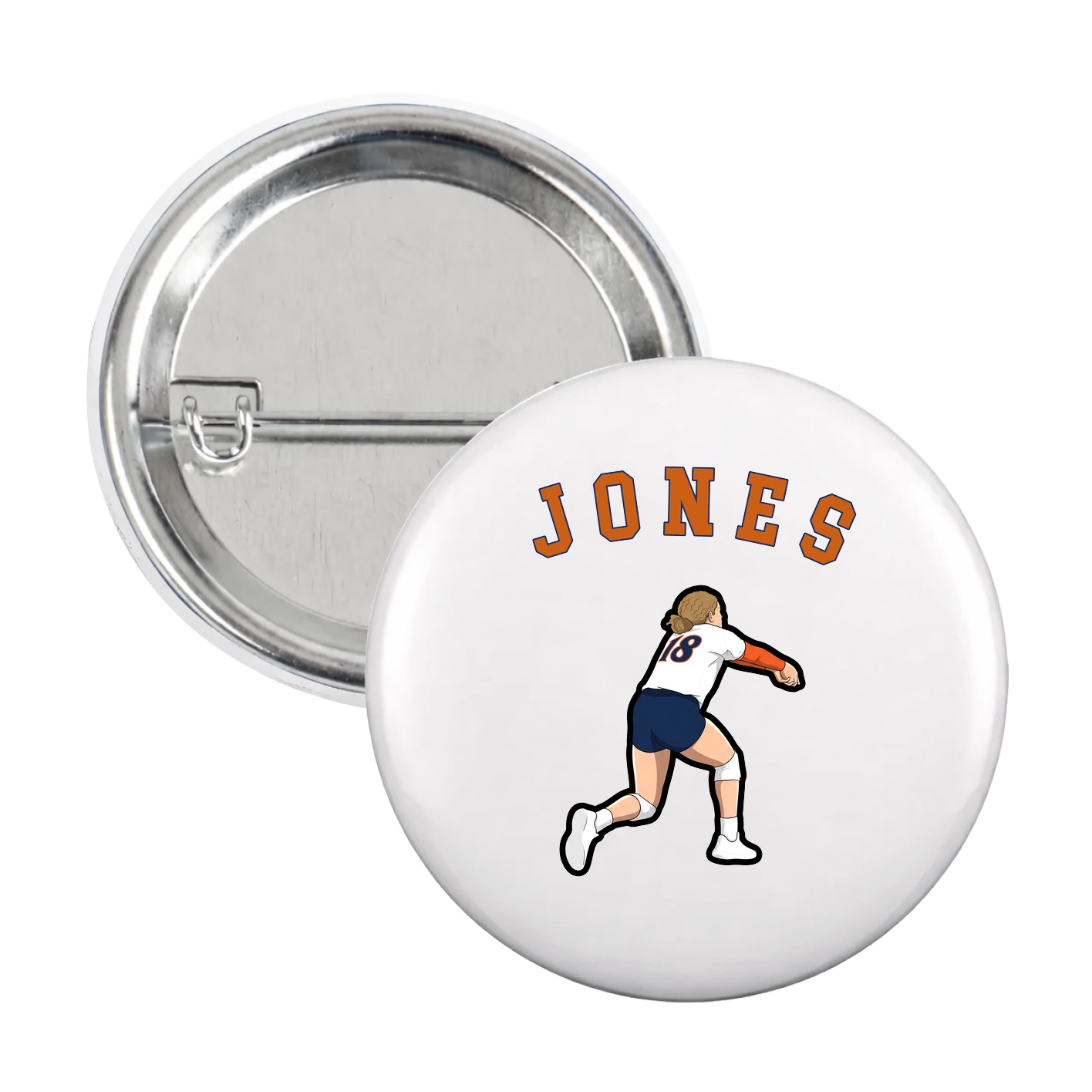 Game Day Button — Shirsey Arch in White