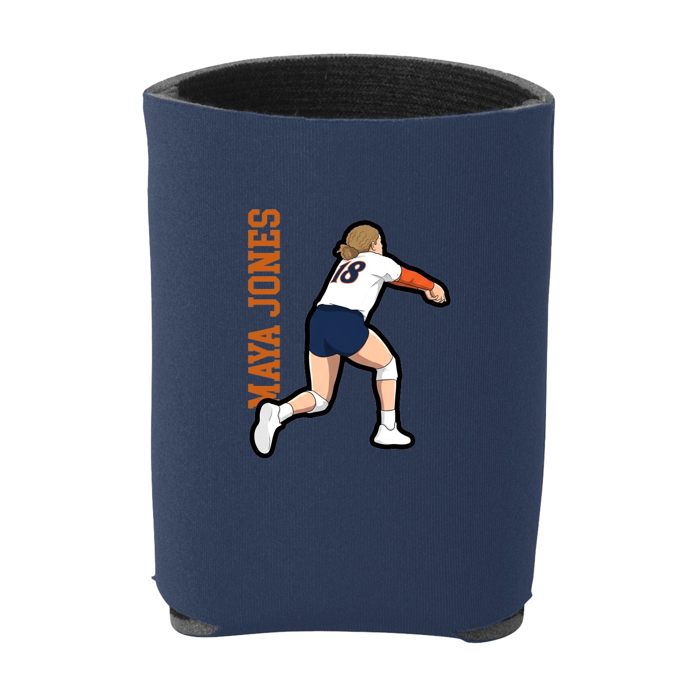 Can Holder — Name Vertical in Navy
