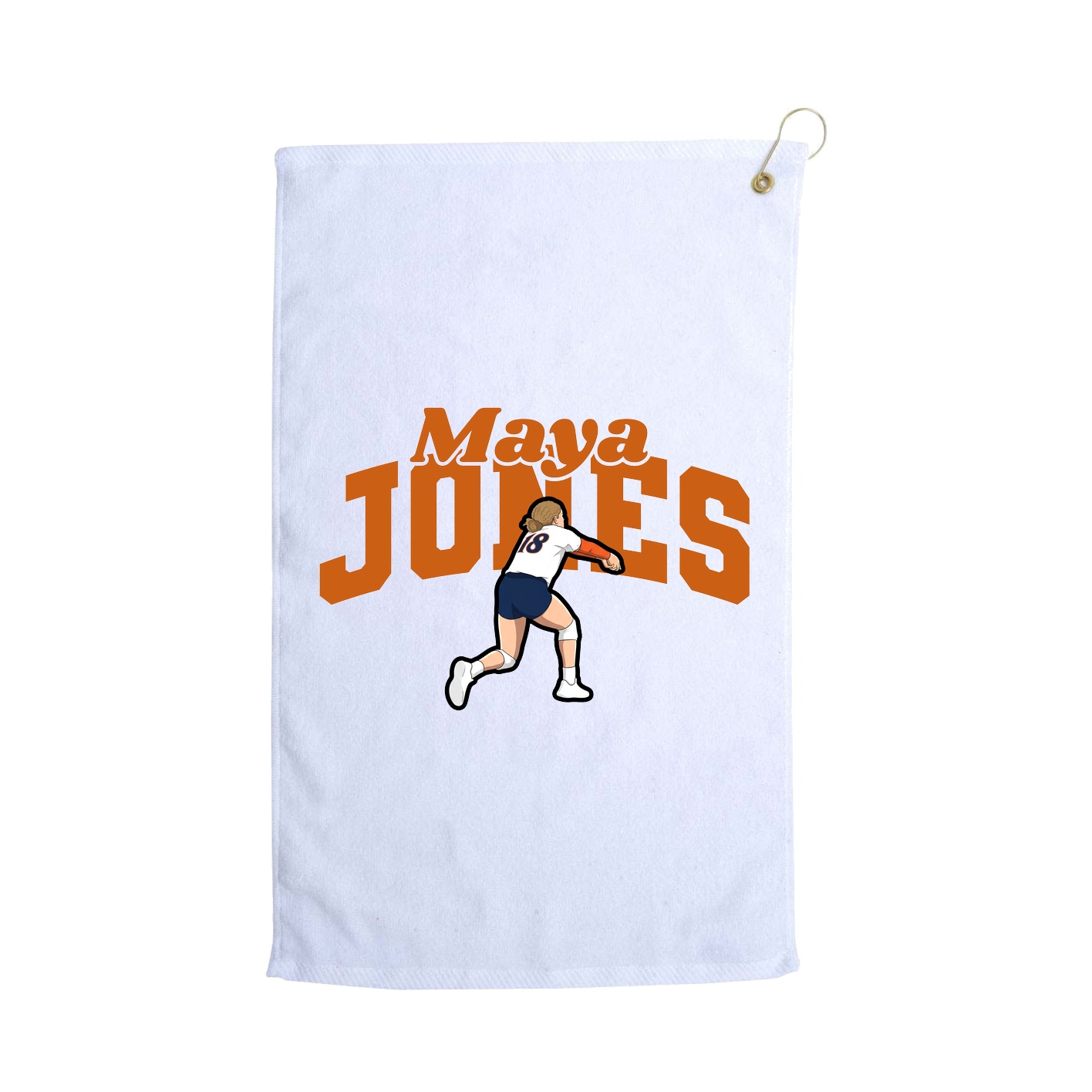 Golf Towel — Signature Arch in White