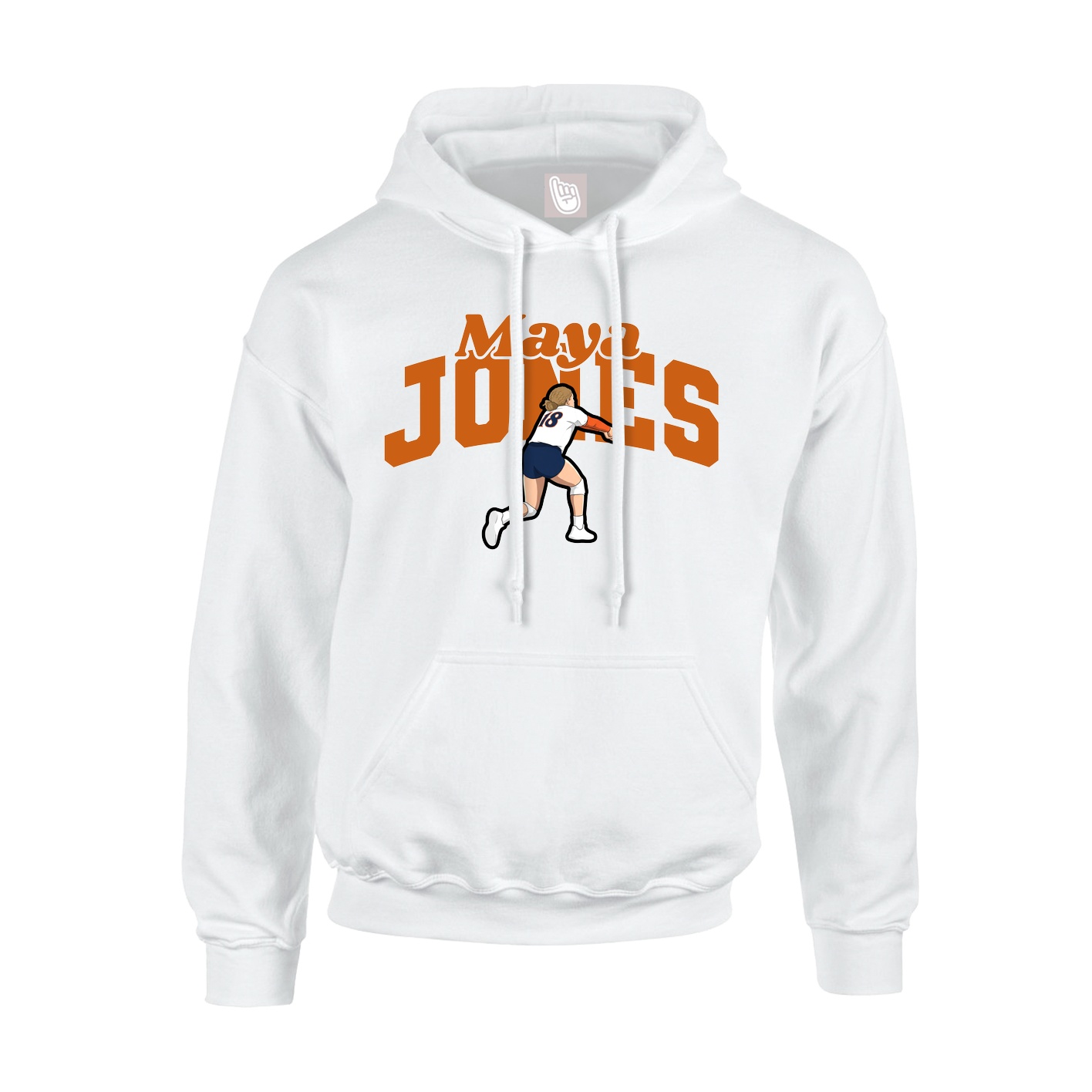 Hoodie — Signature Arch in White
