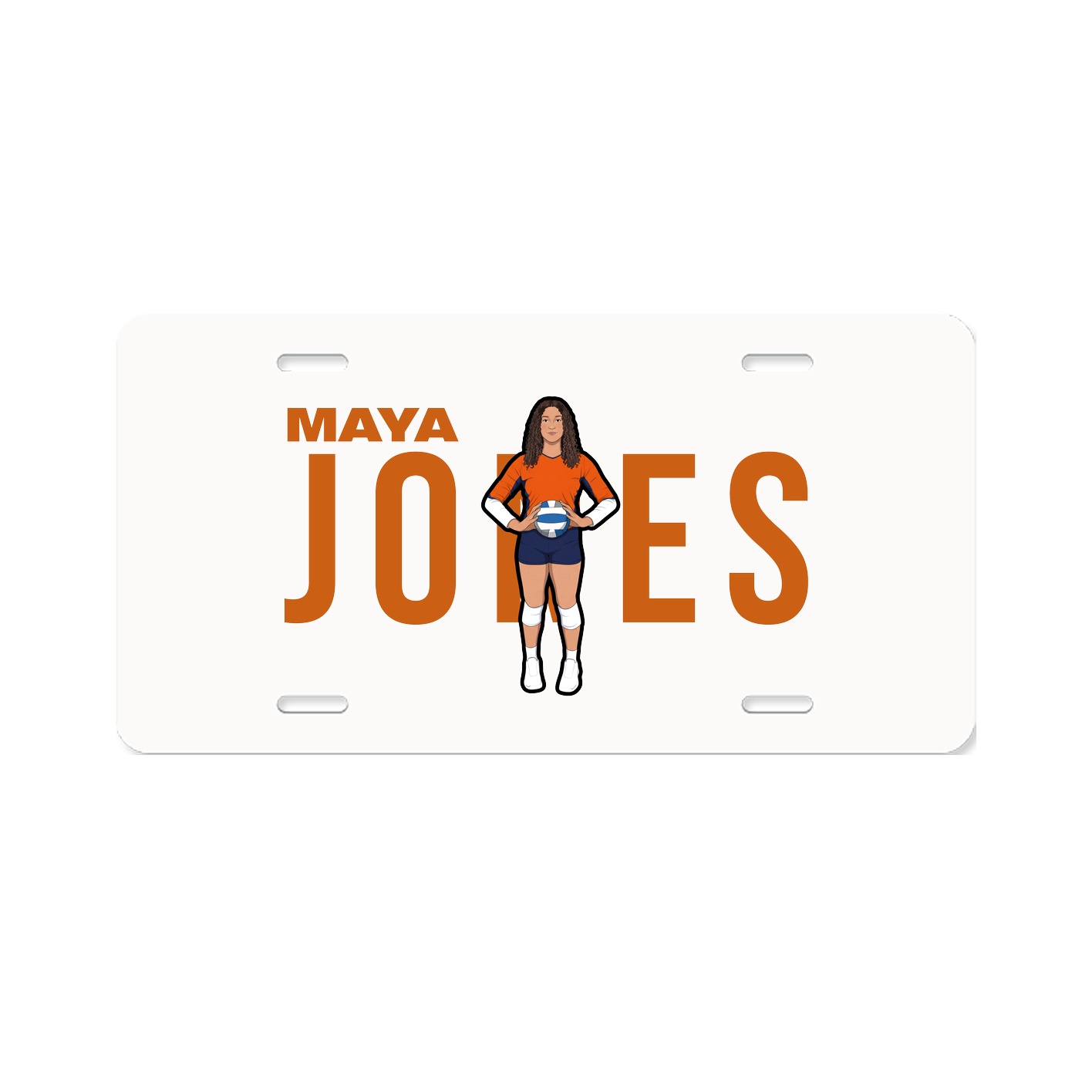 License Plate — Player Name in Classic