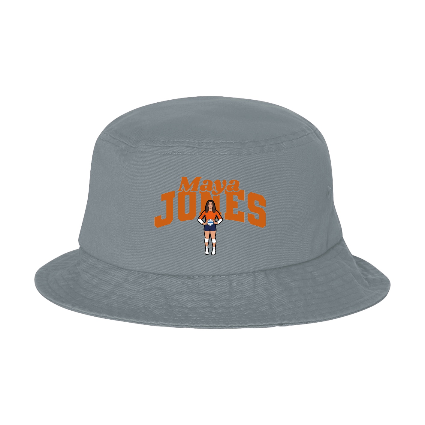 Bucket Cap — Signature Arch in Grey
