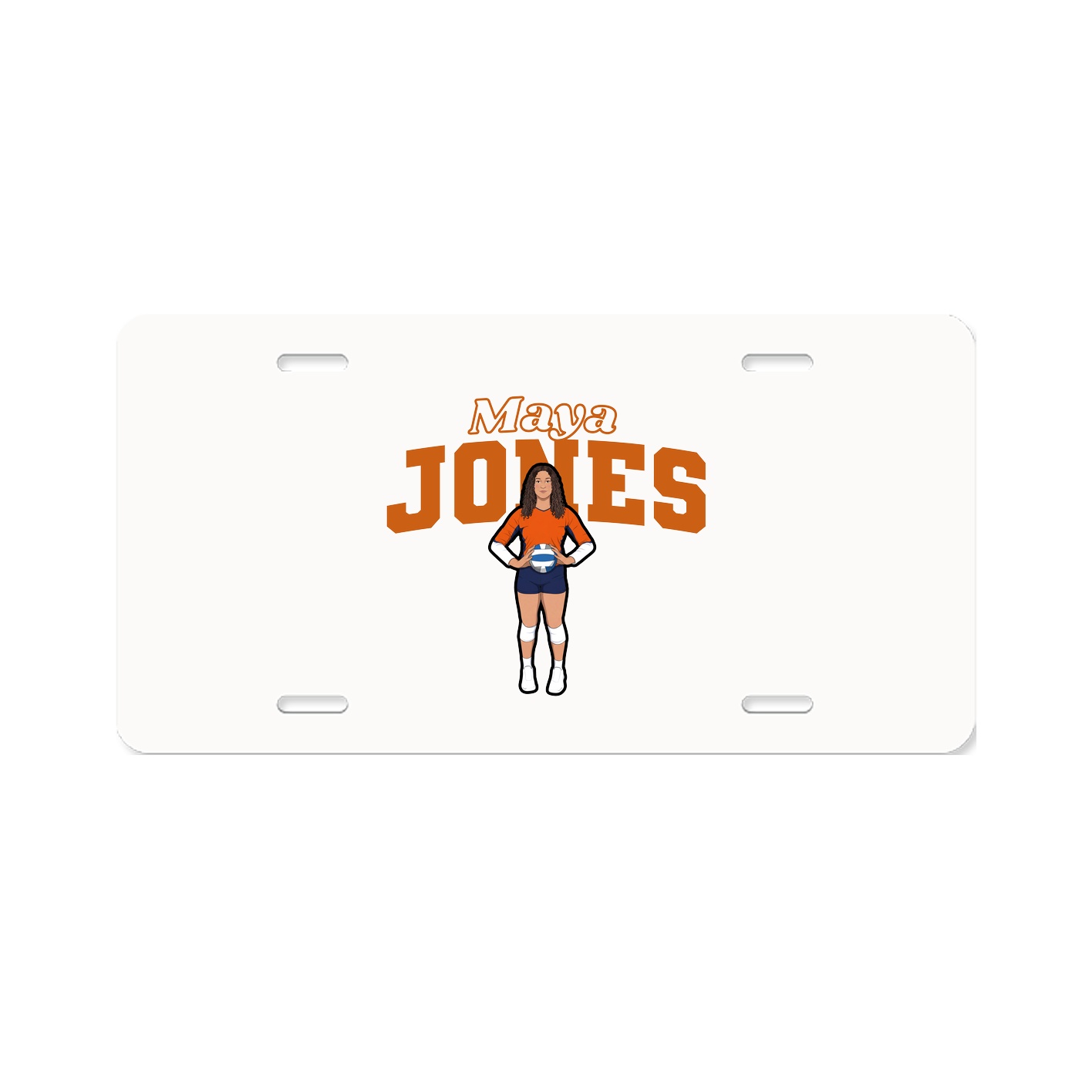 License Plate — Name Arch in Classic