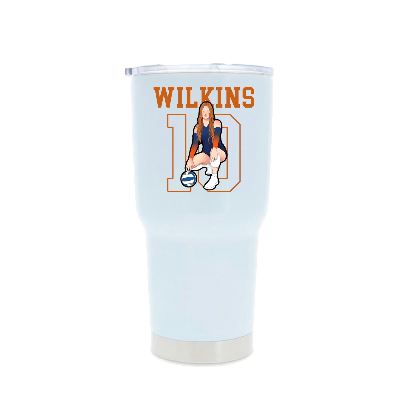 30oz Stainless Steel Tumbler — Shirsey in White