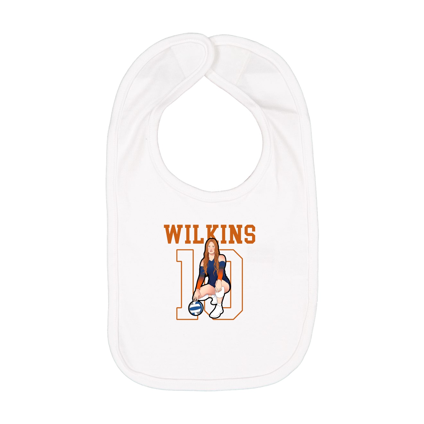 Infant Bib — Shirsey in White