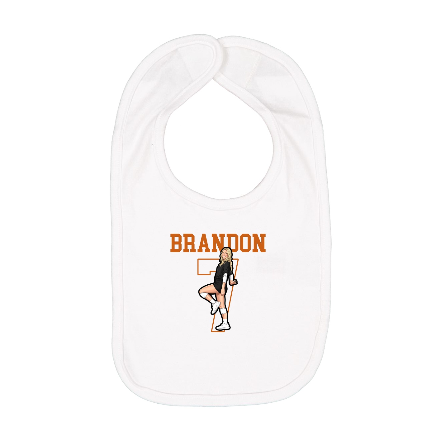 Infant Bib — Shirsey in White