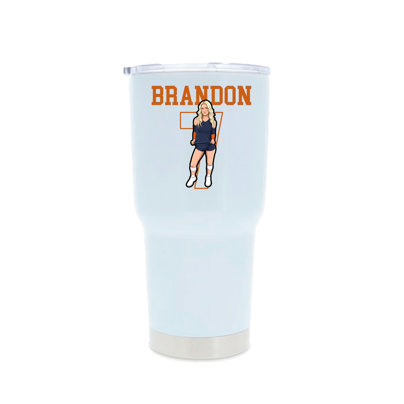 30oz Stainless Steel Tumbler — Shirsey in White