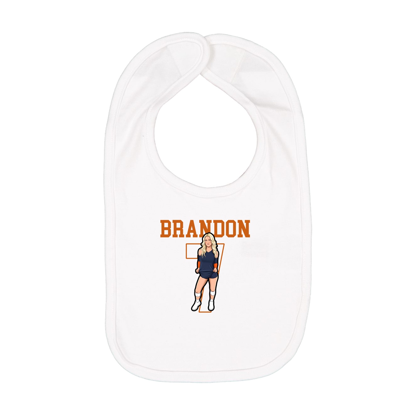 Infant Bib — Shirsey in White
