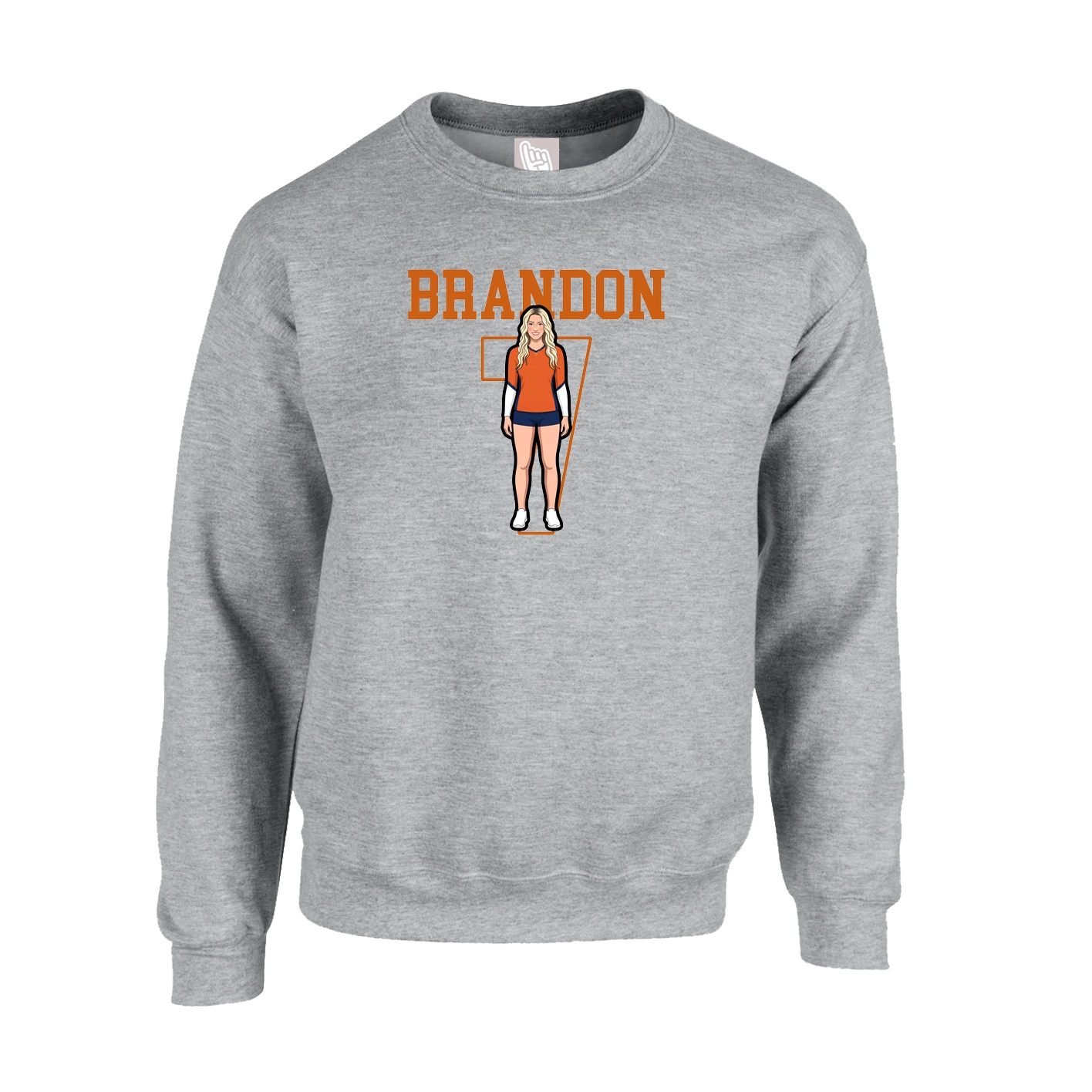 Fleece Crew — Shirsey in Grey
