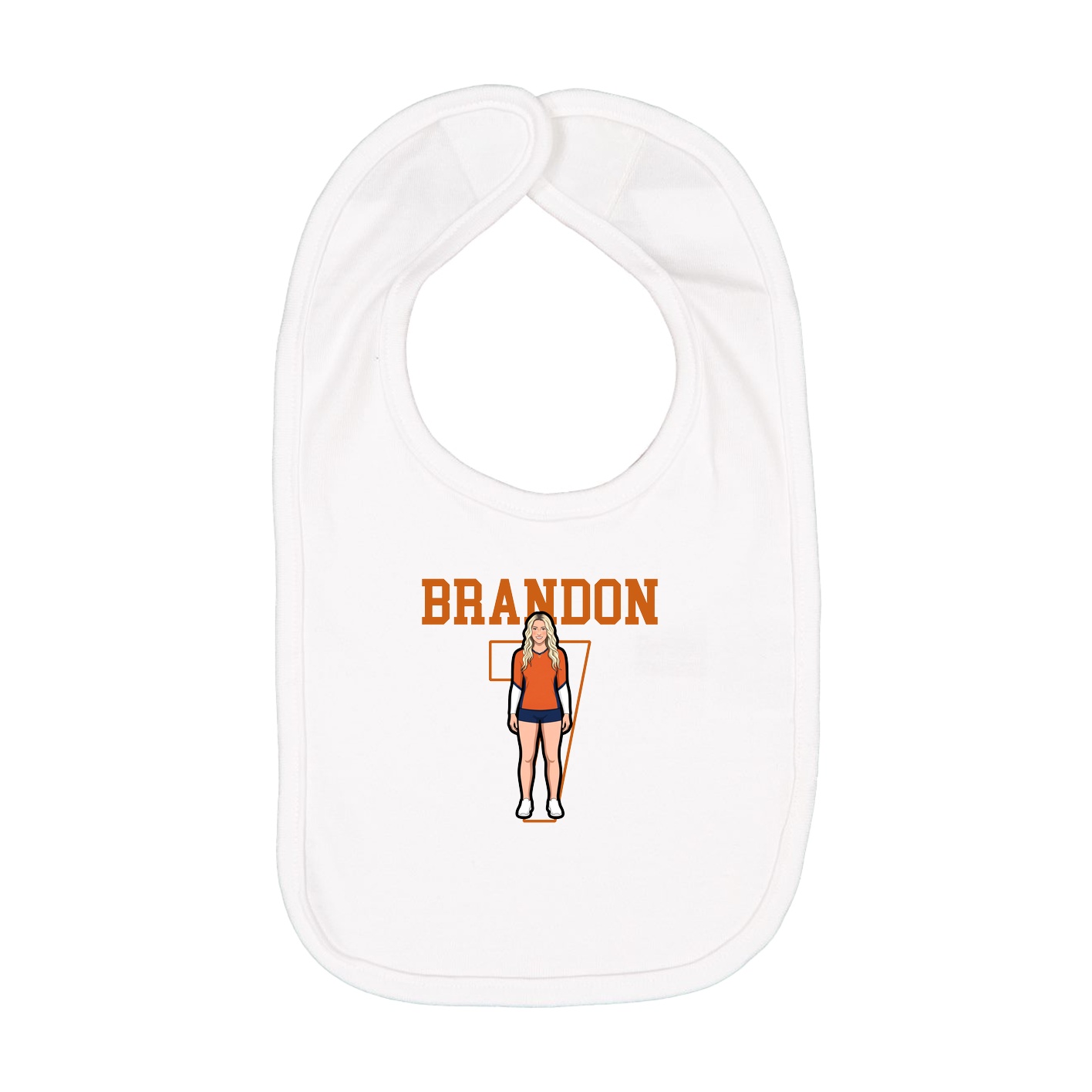 Infant Bib — Shirsey in White