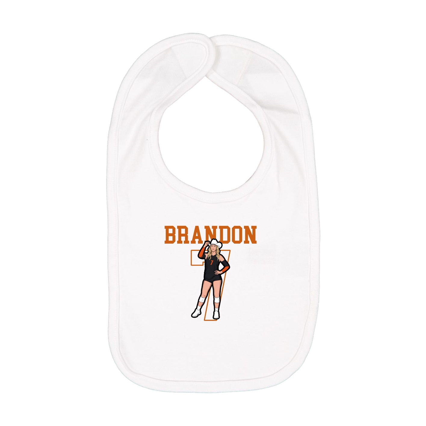 Infant Bib — Shirsey in White