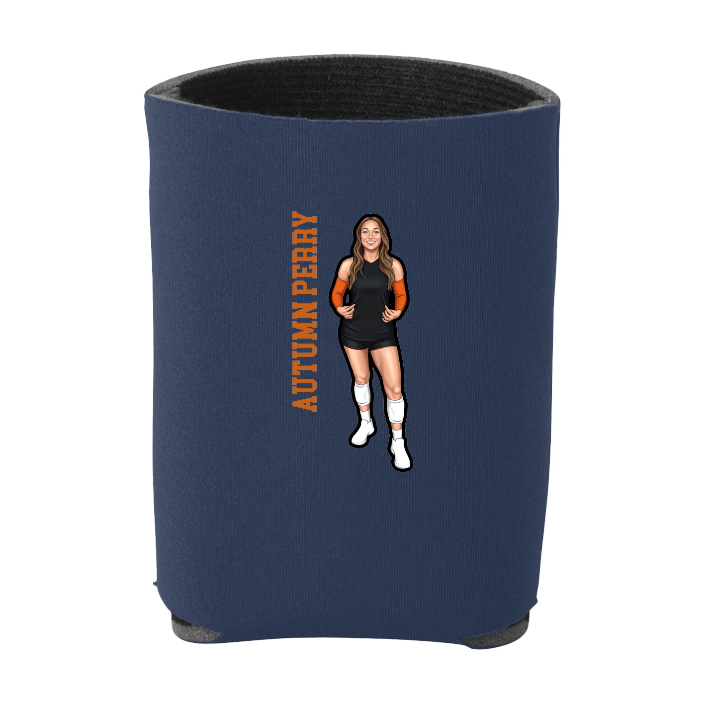 Can Holder — Name Vertical in Navy