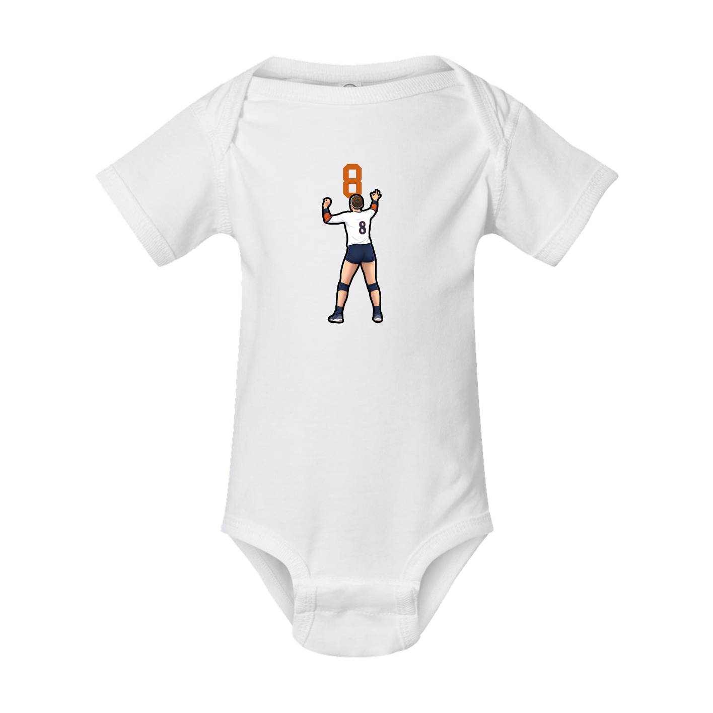 Baby Onesie — Number Top in White