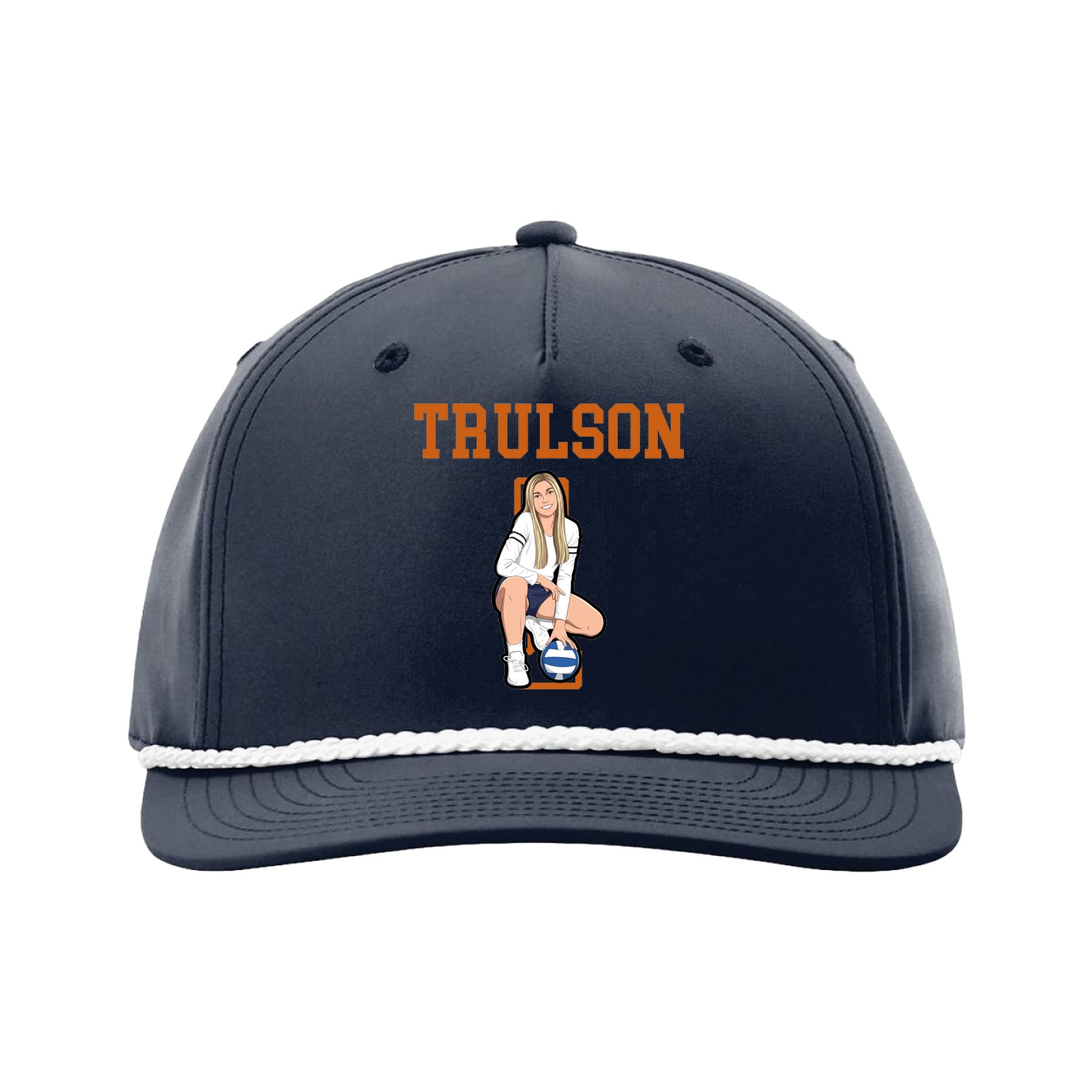 Five-Panel Classic Rope Cap — Shirsey in Navy