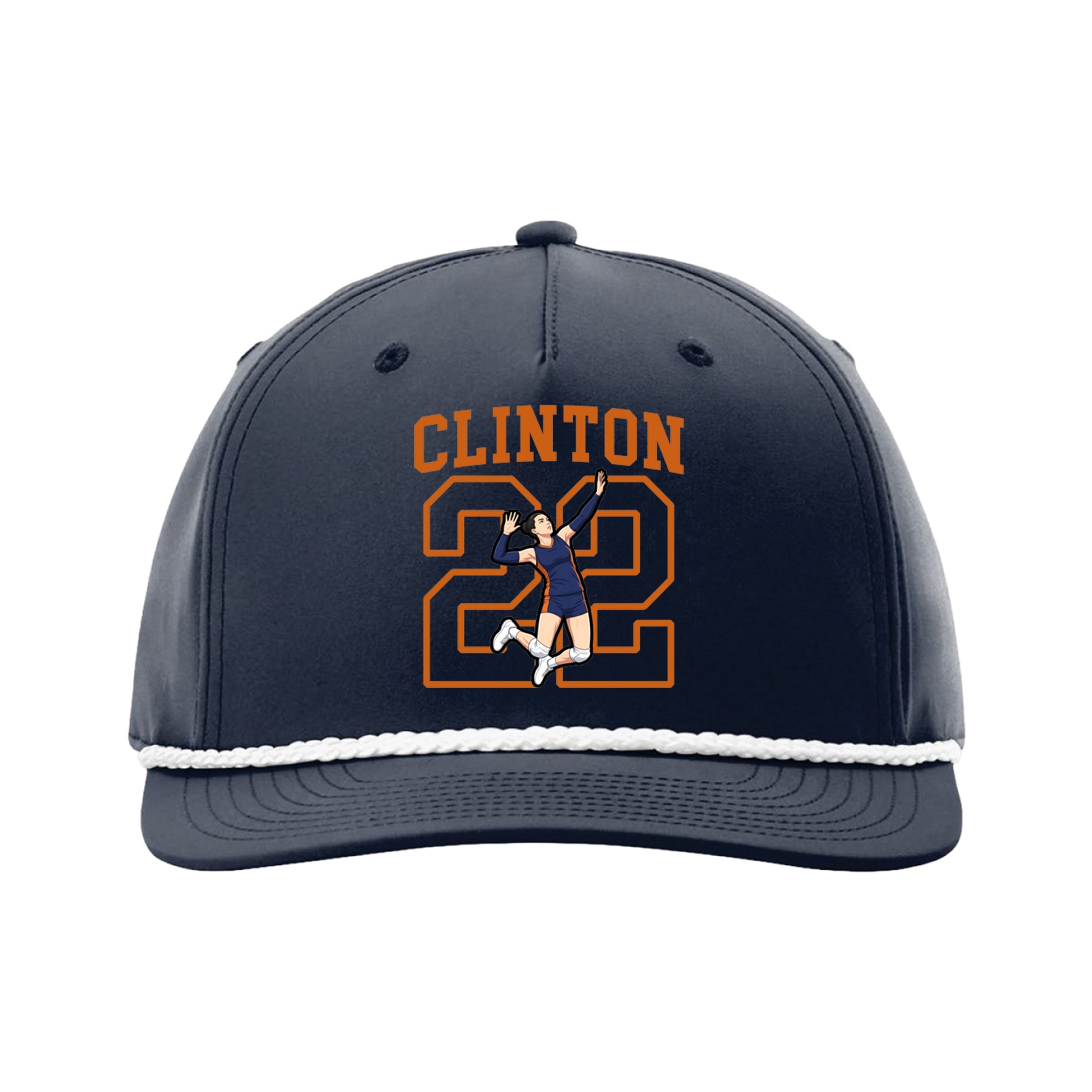 Five-Panel Classic Rope Cap — Shirsey in Navy