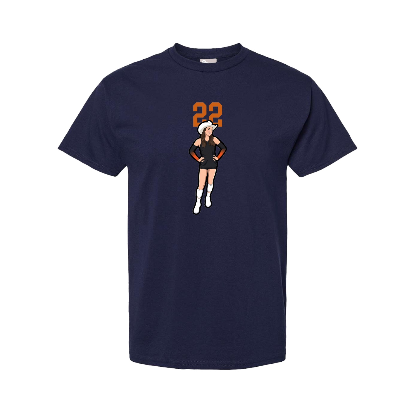 Tee — Number Top in Navy