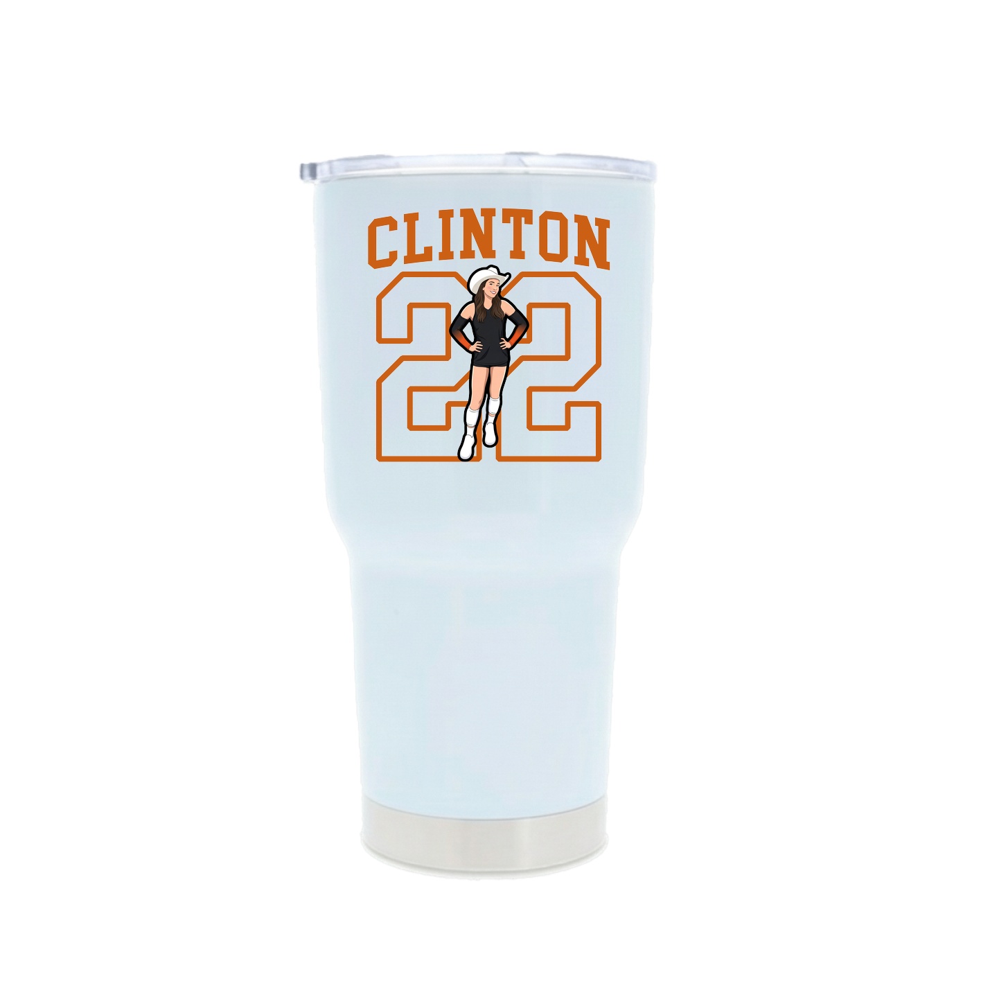 30oz Stainless Steel Tumbler — Shirsey in White