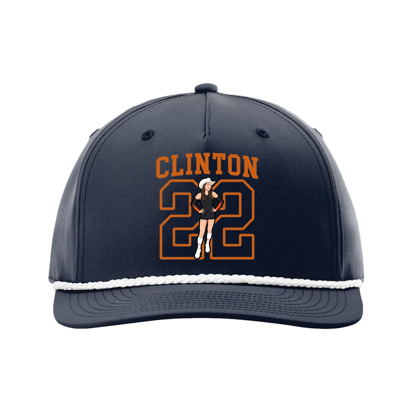 Five-Panel Classic Rope Cap — Shirsey in Navy