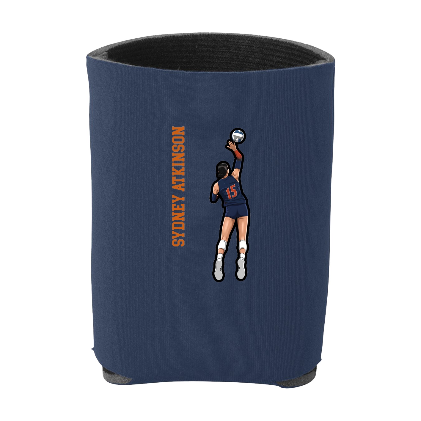 Can Holder — Name Vertical in Navy