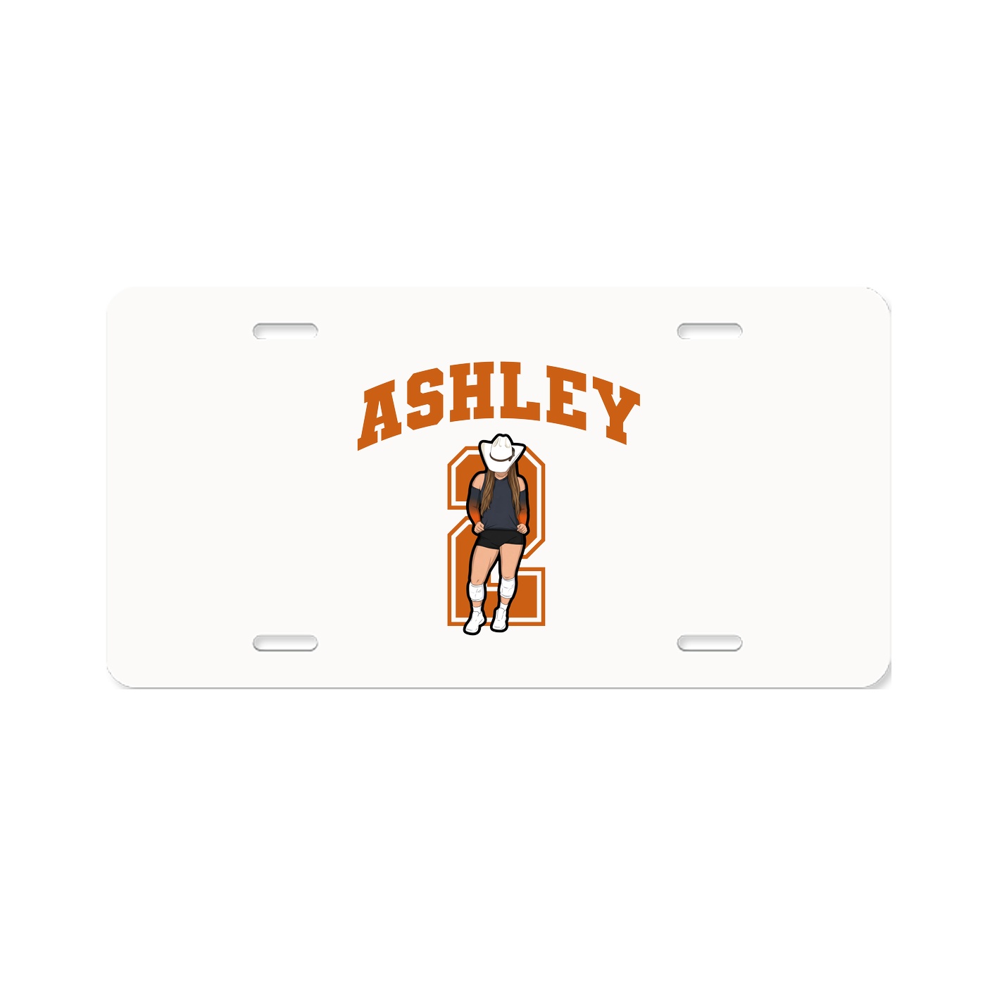 License Plate — Number in Classic