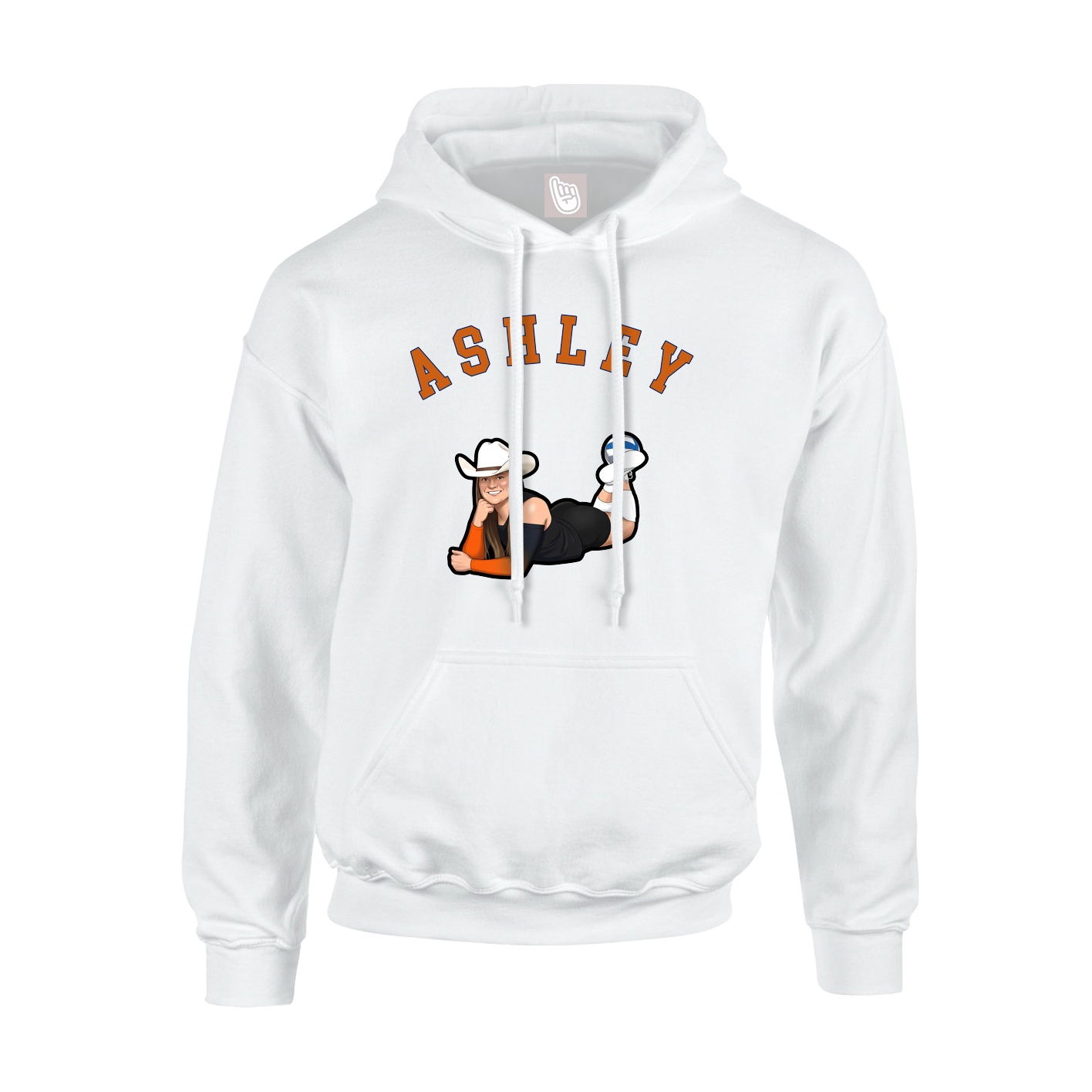 Youth Hoodie — Shirsey Arch in White