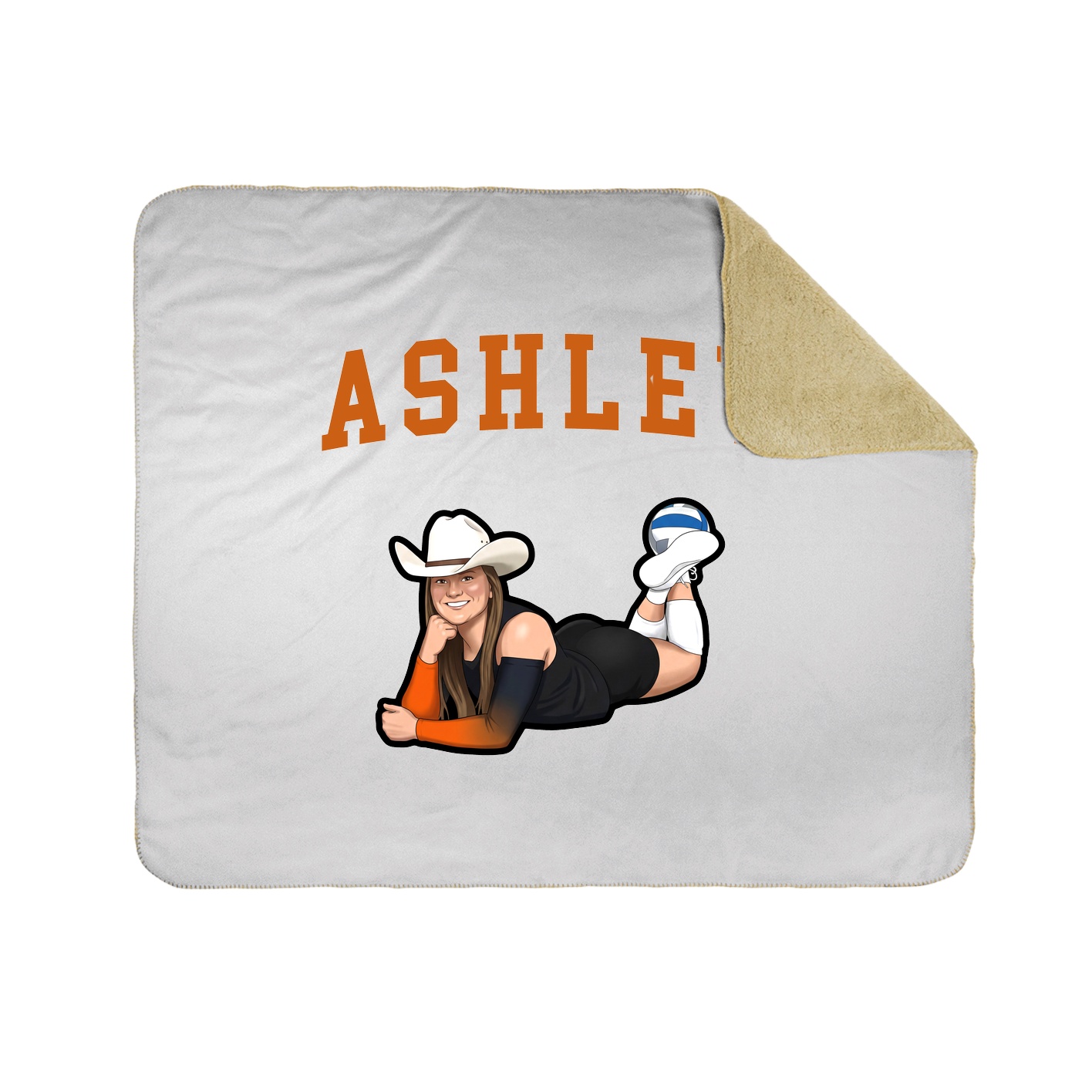 Throw Blanket — Shirsey in White