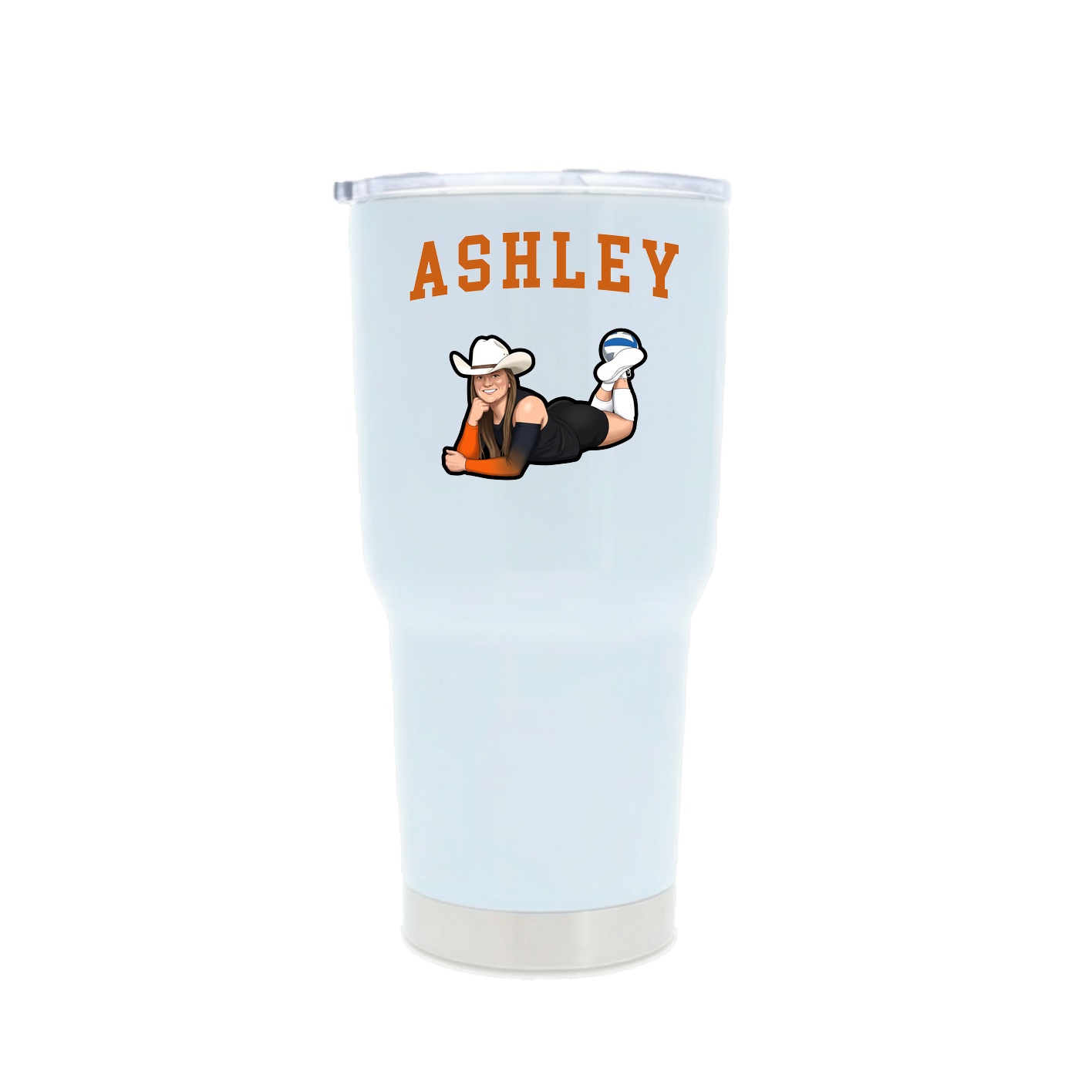 30oz Stainless Steel Tumbler — Shirsey in White