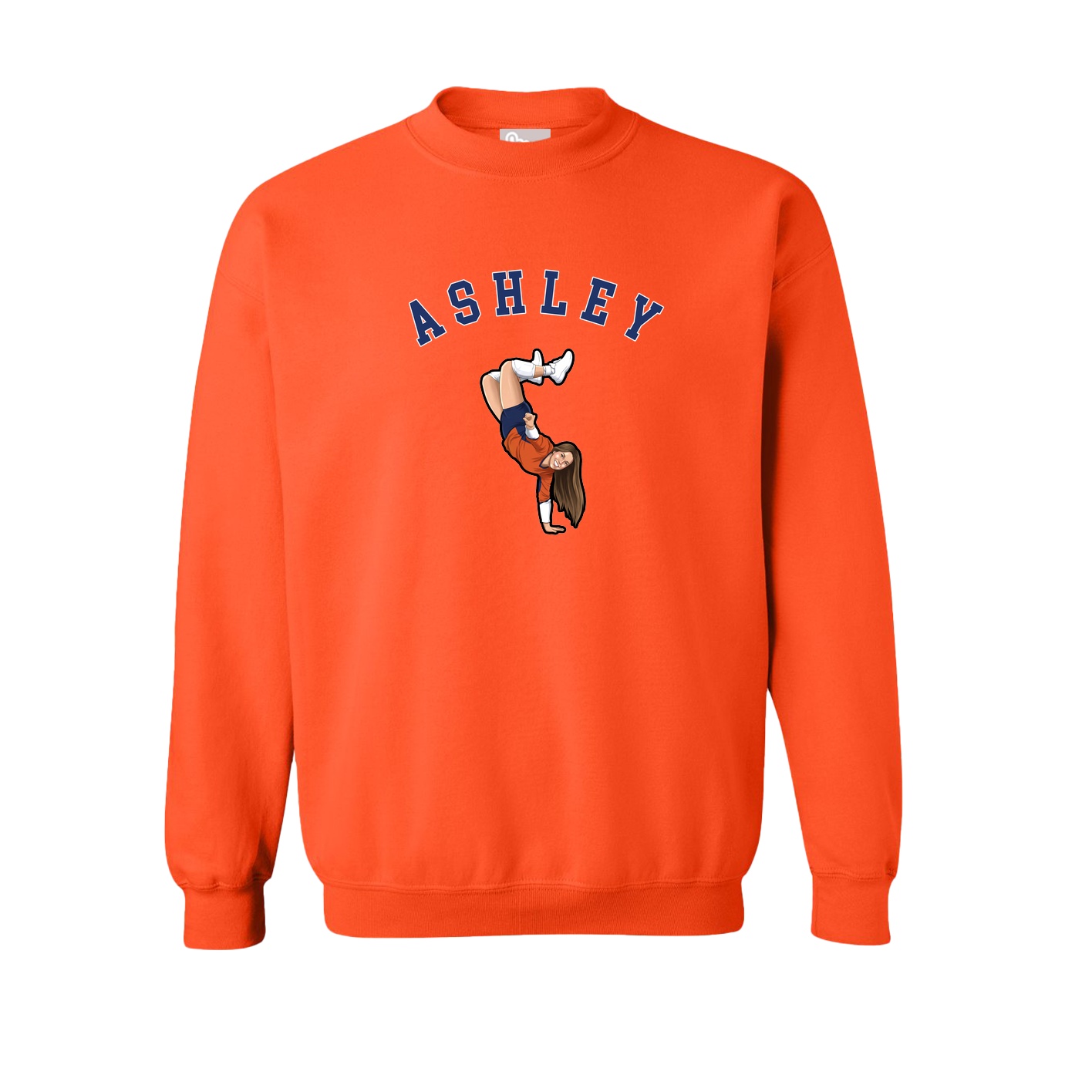 Fleece Crew — Shirsey Arch in Orange