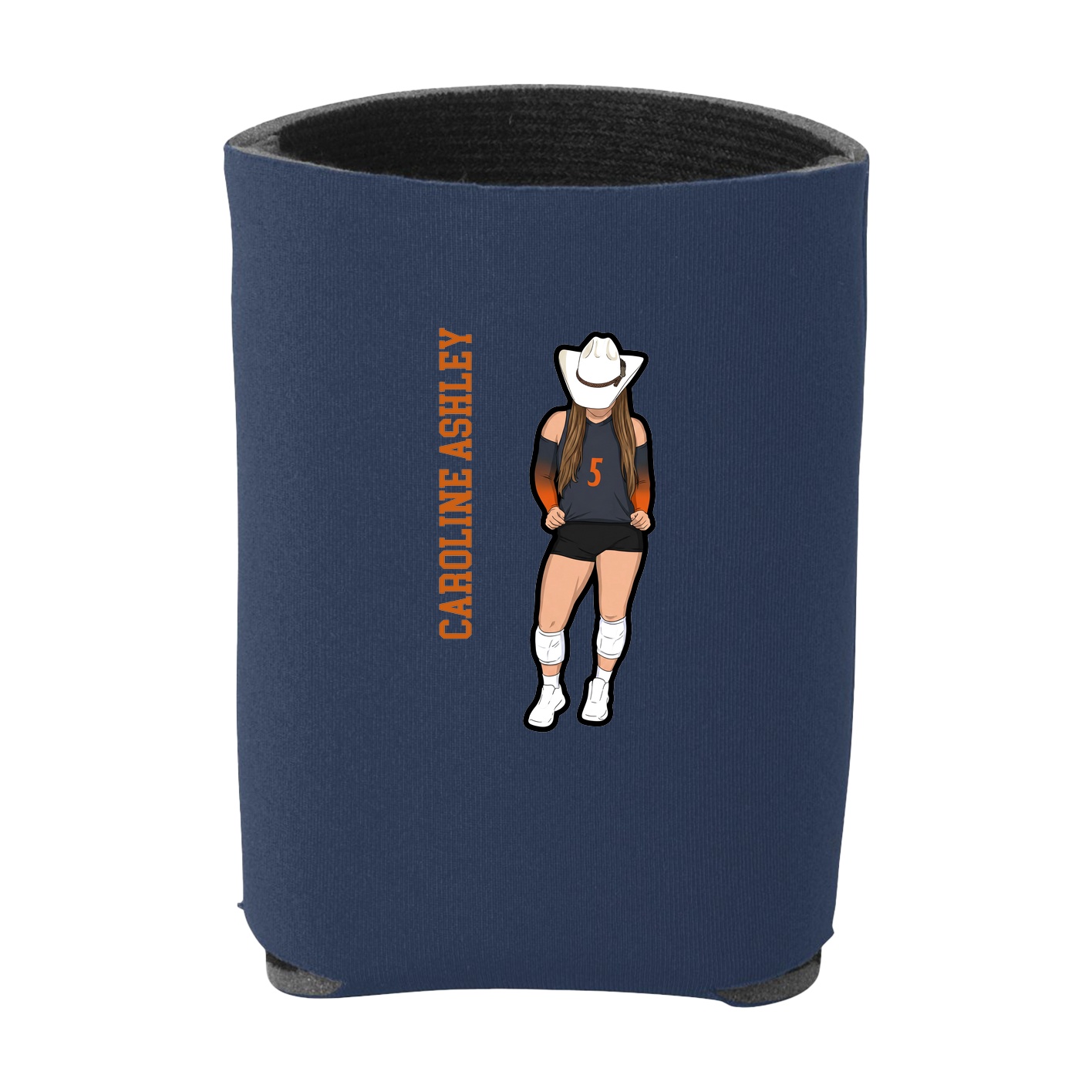 Can Holder — Name Vertical in Navy