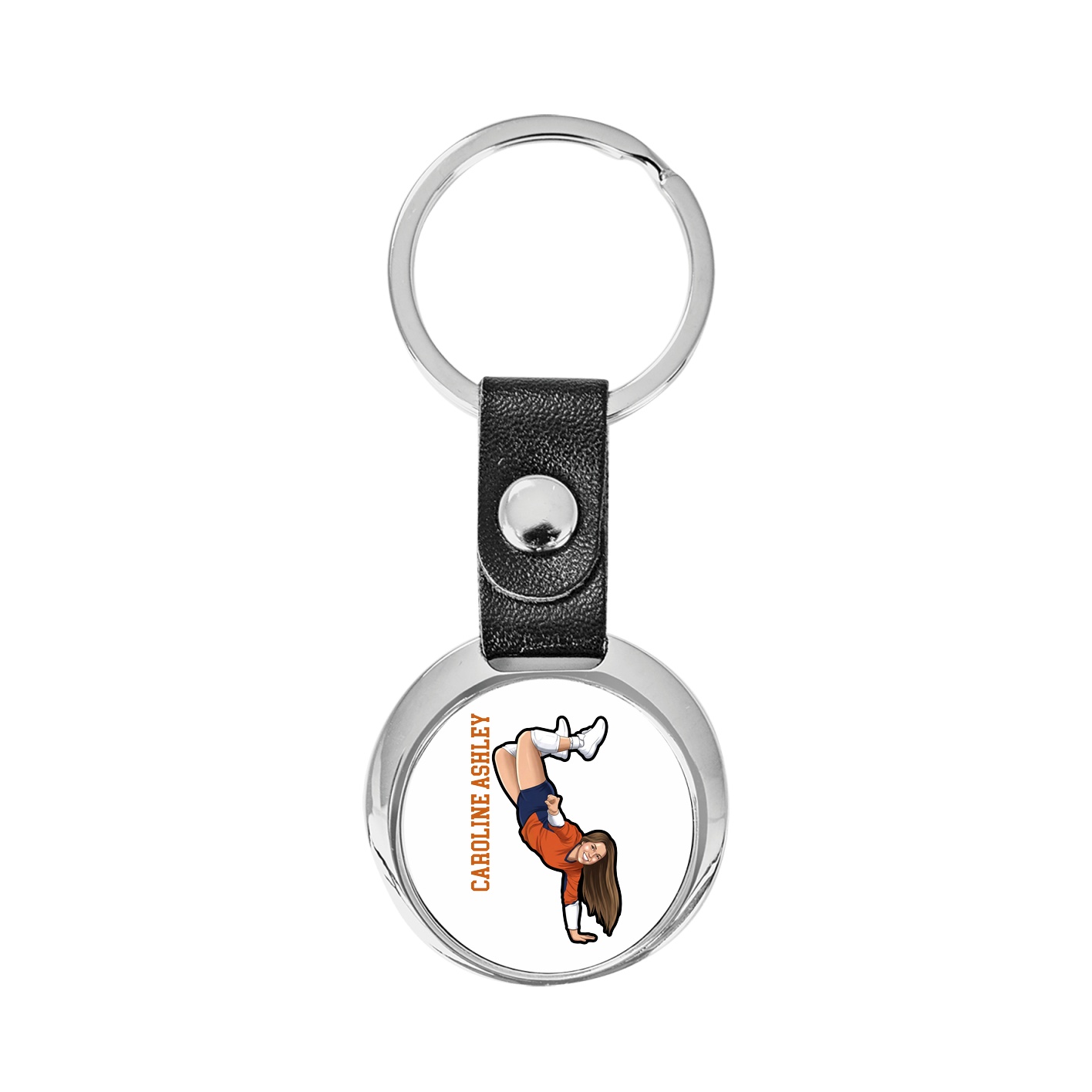 Key Chain — Name Vertical in Classic