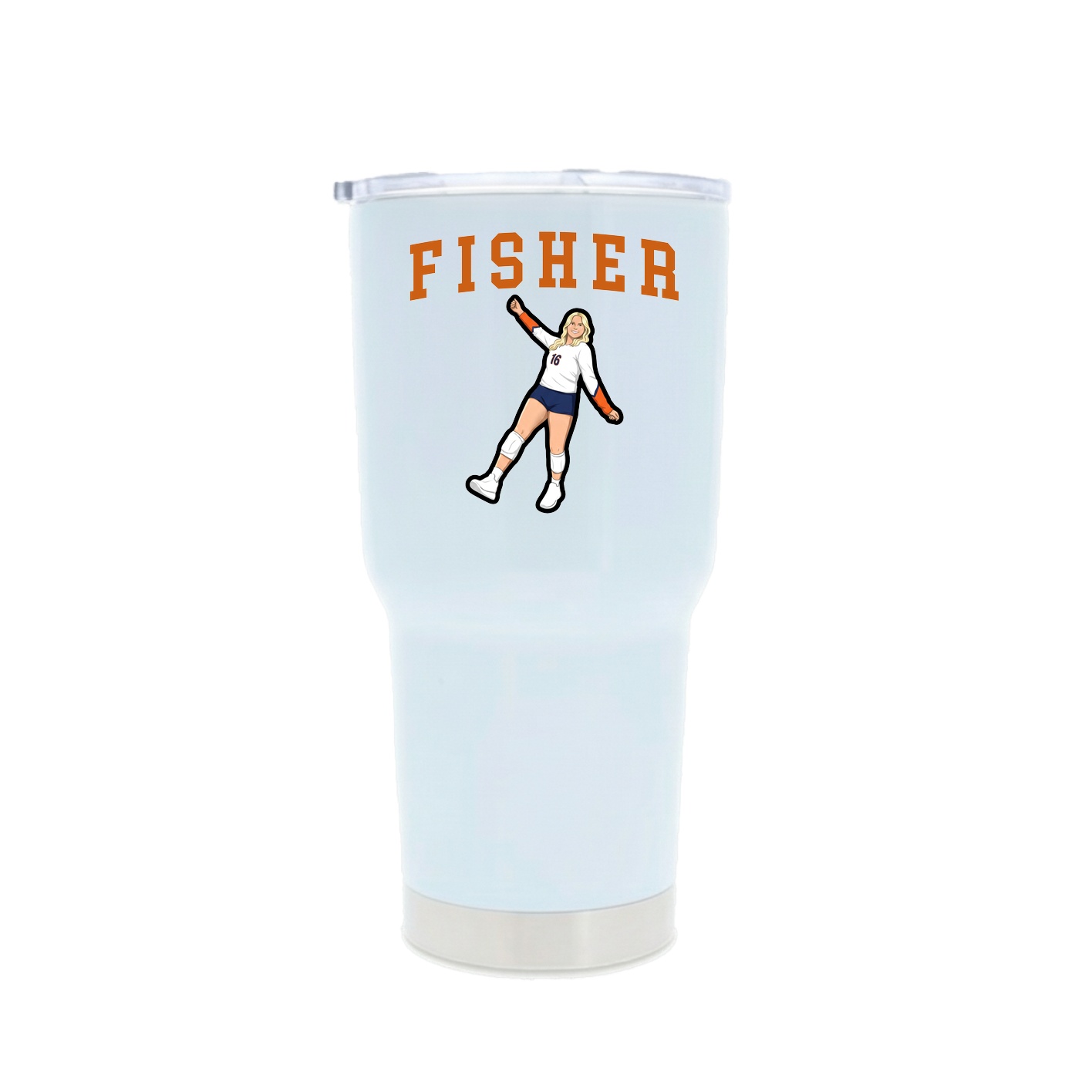 30oz Stainless Steel Tumbler — Shirsey in White