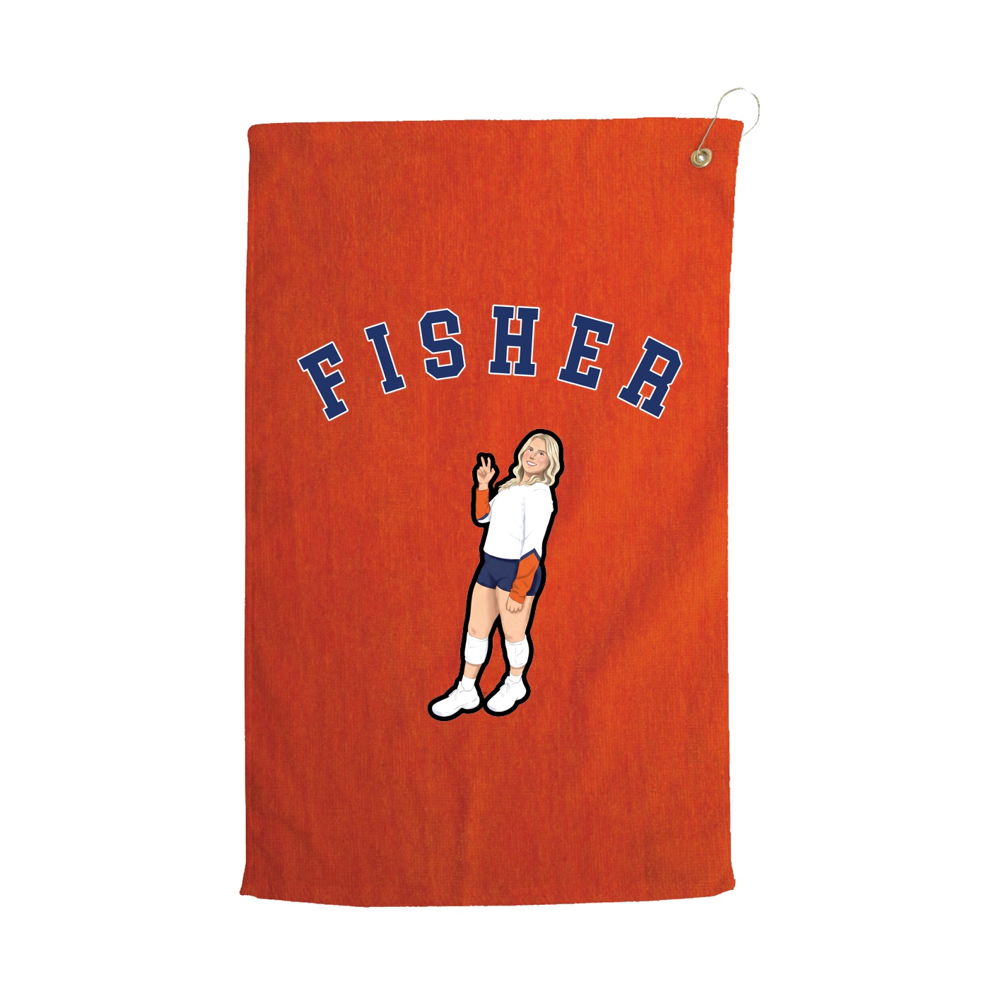 Golf Towel — Shirsey Arch in Orange