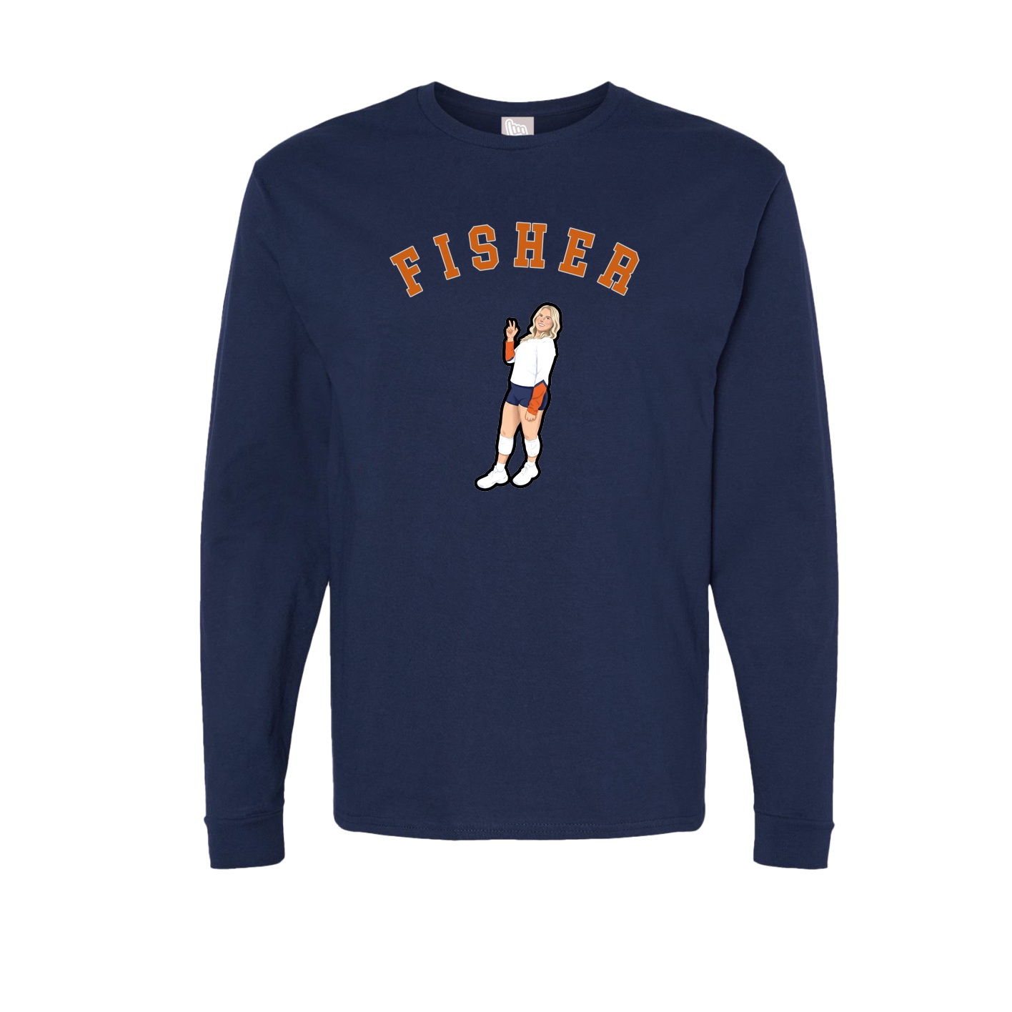 Long Sleeve Tee — Shirsey Arch in Navy