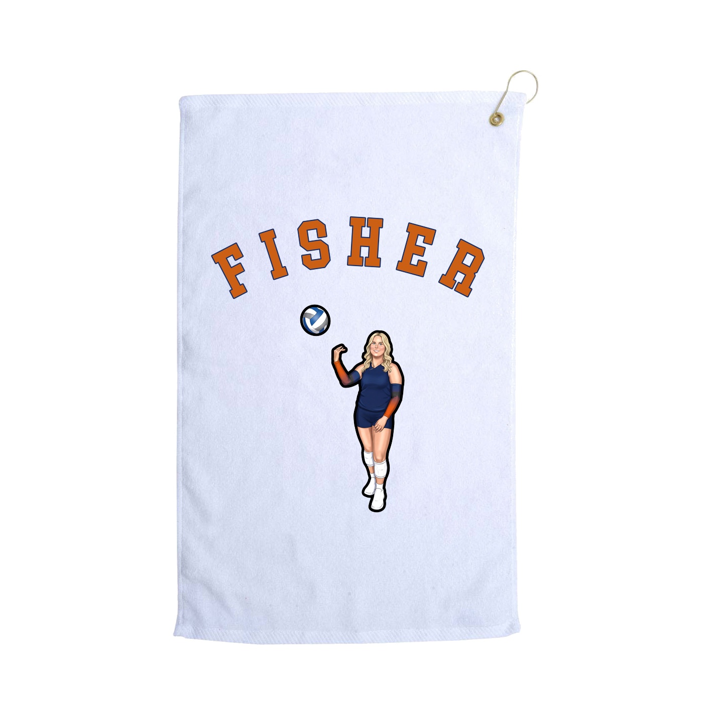 Golf Towel — Shirsey Arch in White