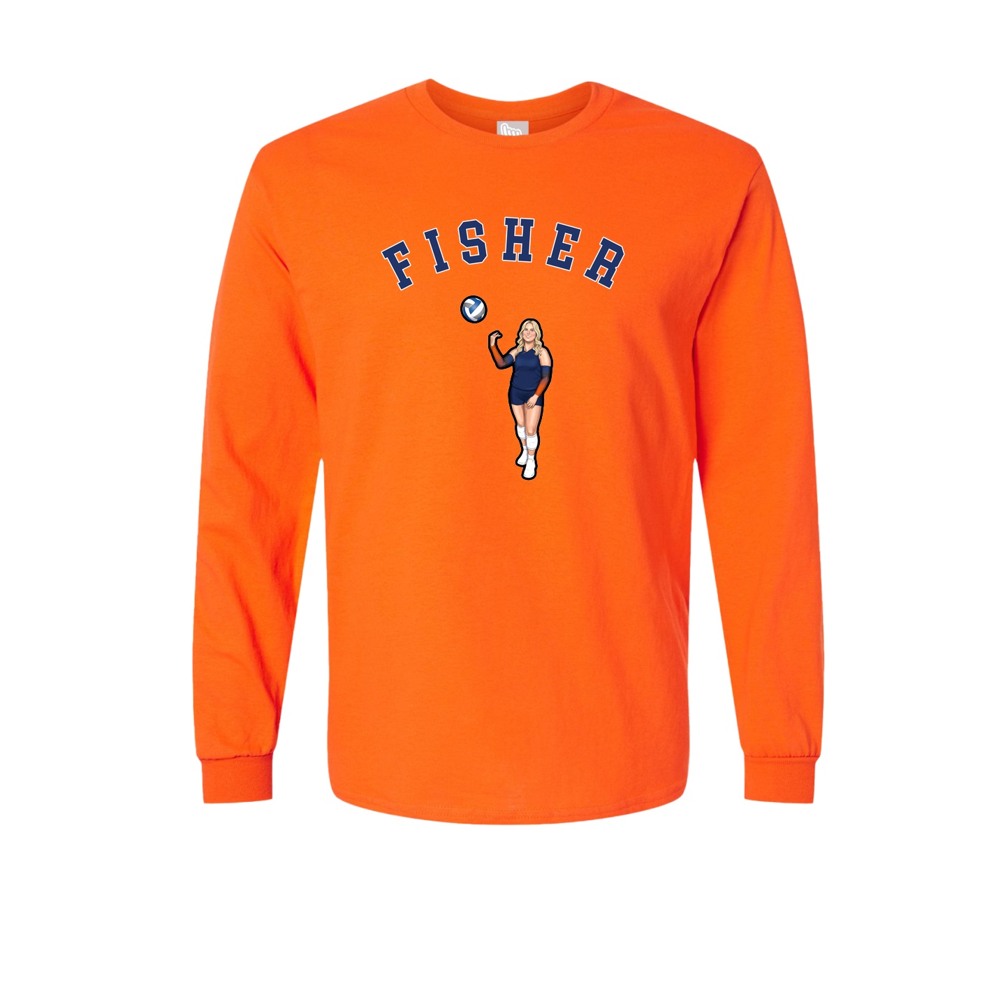 Long Sleeve Tee — Shirsey Arch in Orange