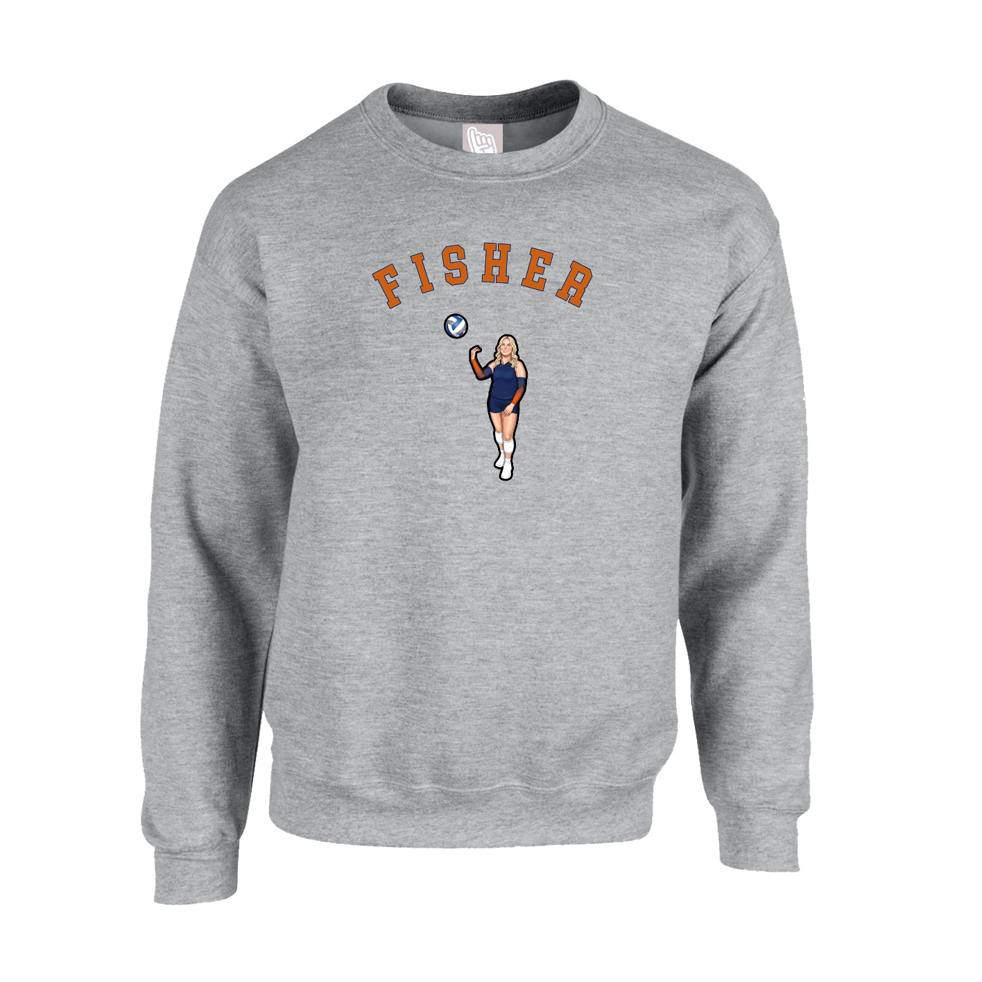 Fleece Crew — Shirsey Arch in Grey