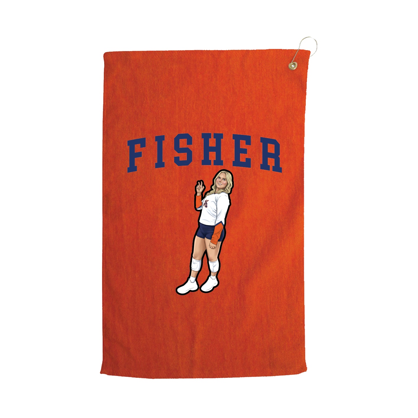 Golf Towel — Shirsey in Orange